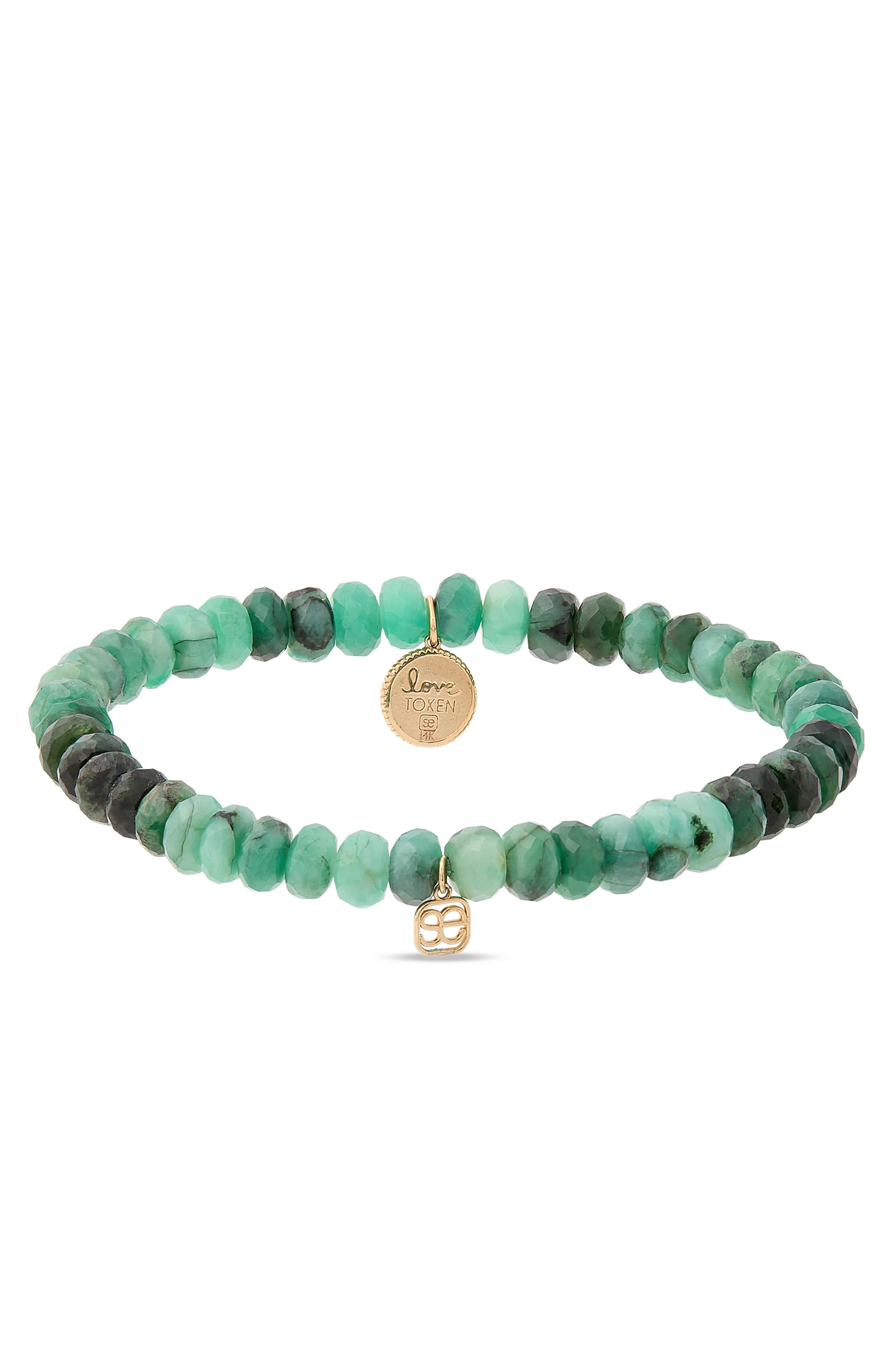 Beaded Bracelet, 14K Yellow Gold & Diamond