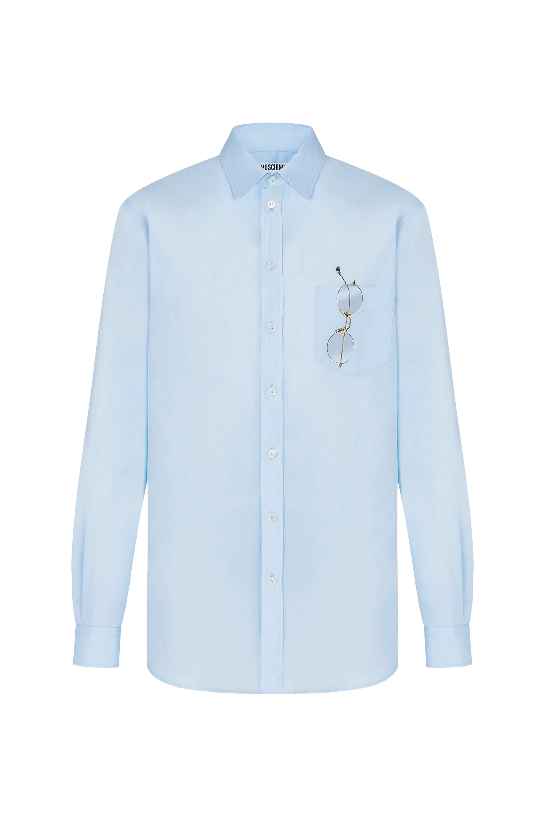  Printed Stretch Cotton Poplin Shirt