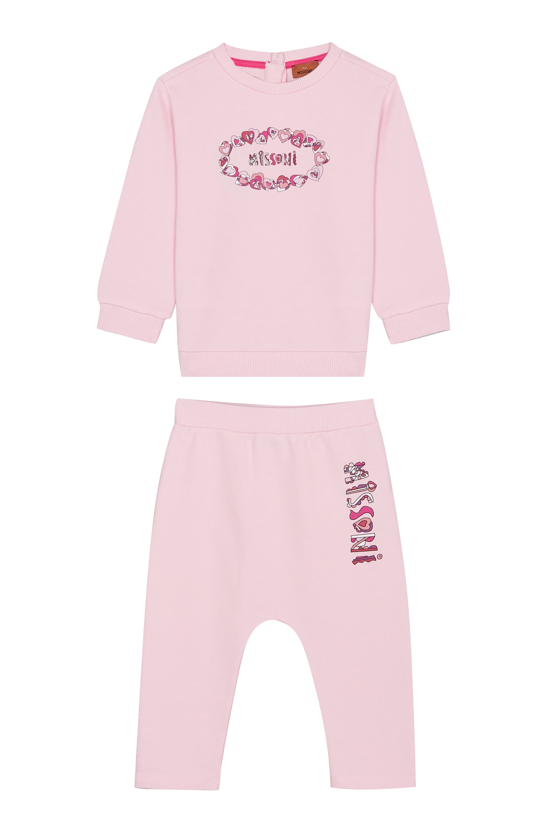 Kids Heart Jersey Tracksuit Set