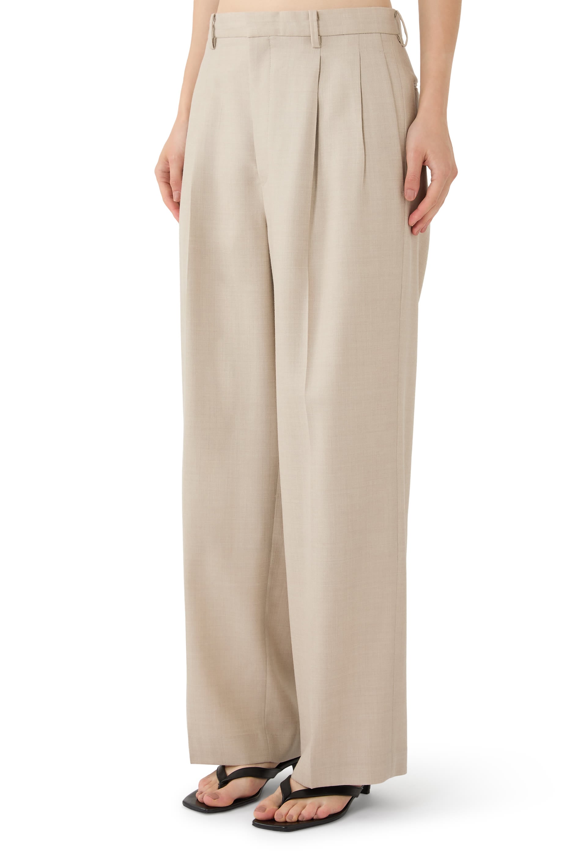 Super Light Wool Two-Tuck Slacks