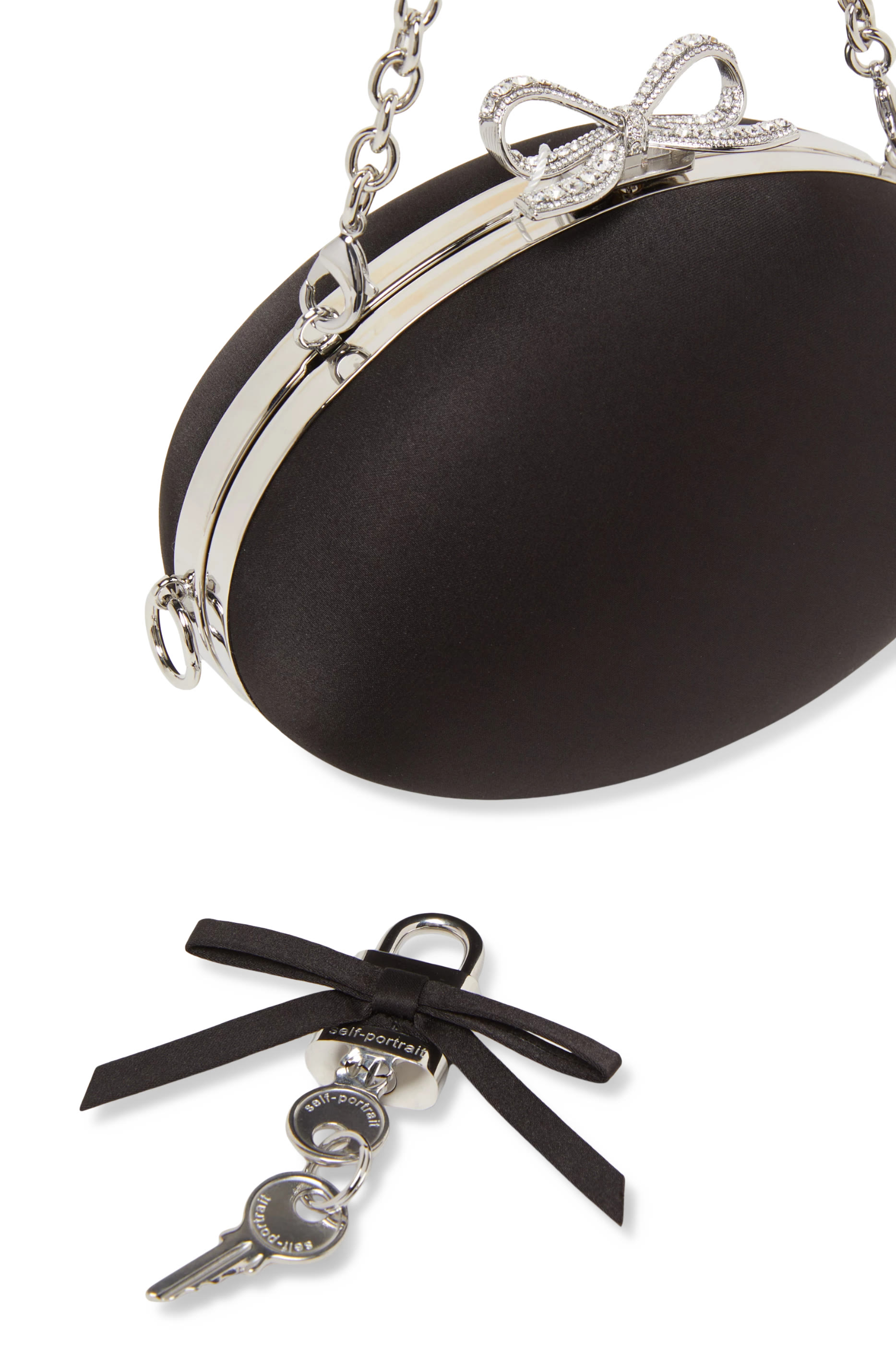 Satin Oval Clutch