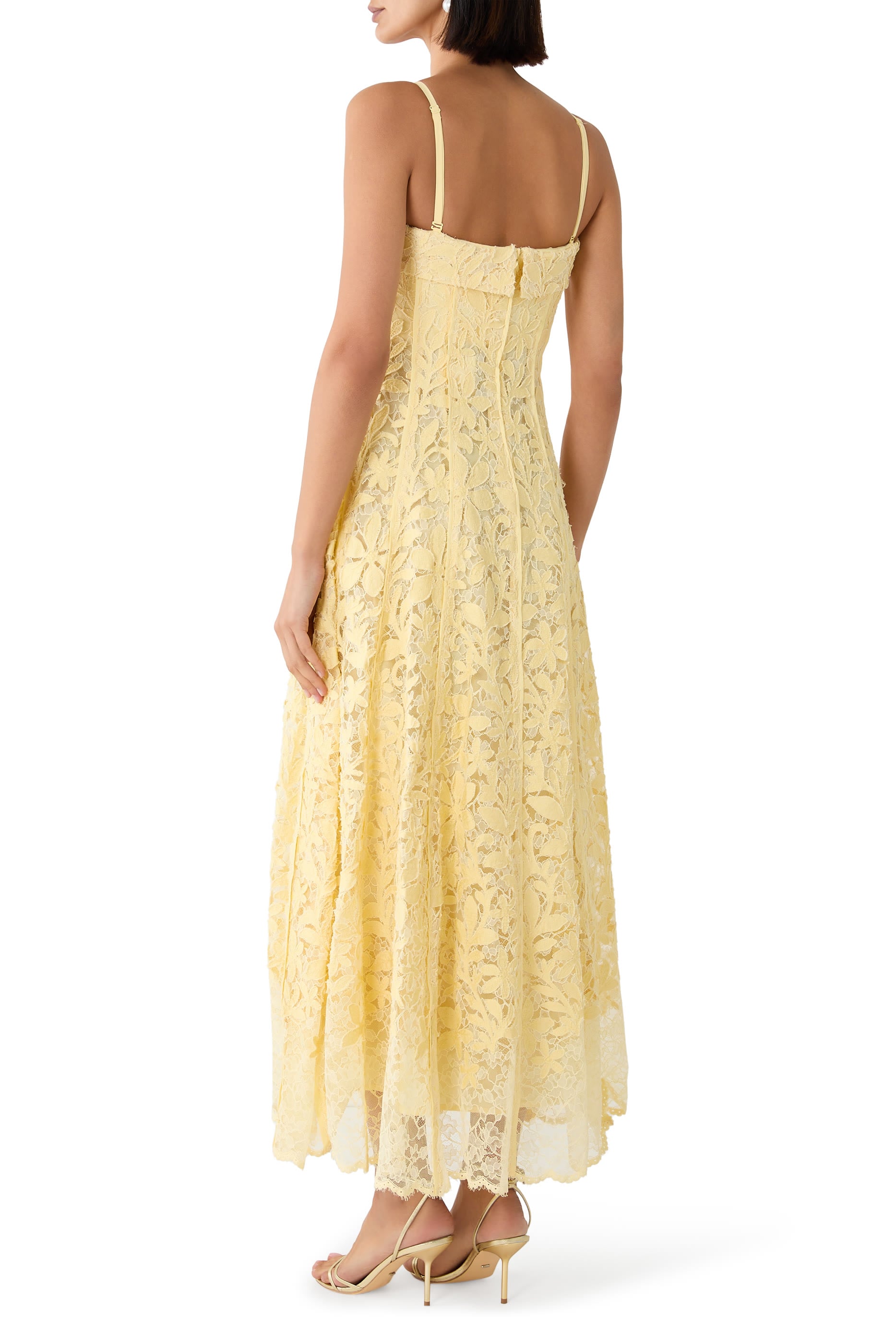 Imogen Lace Bustier Midi Dress
