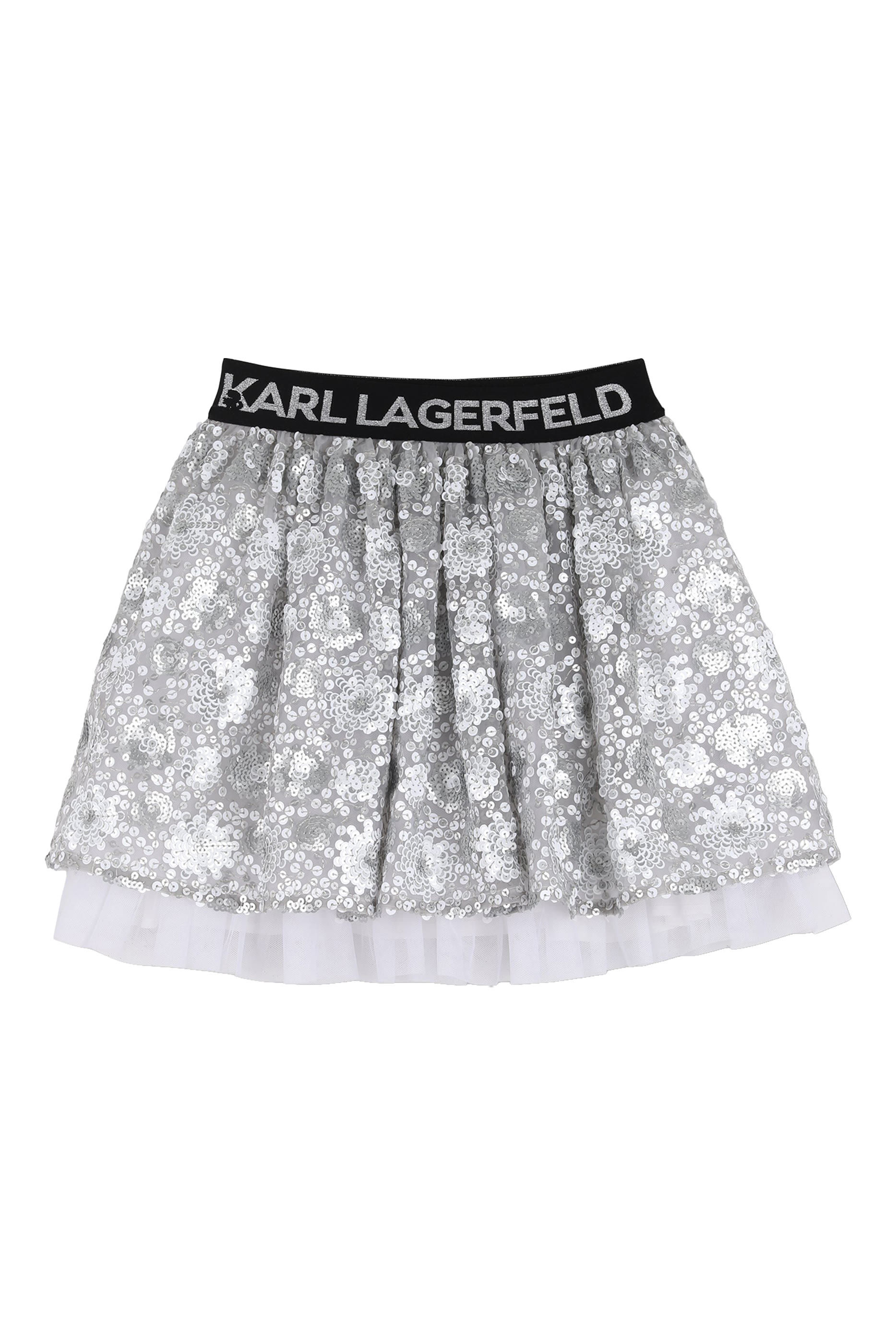 Kids Sequin Mesh Skirt 