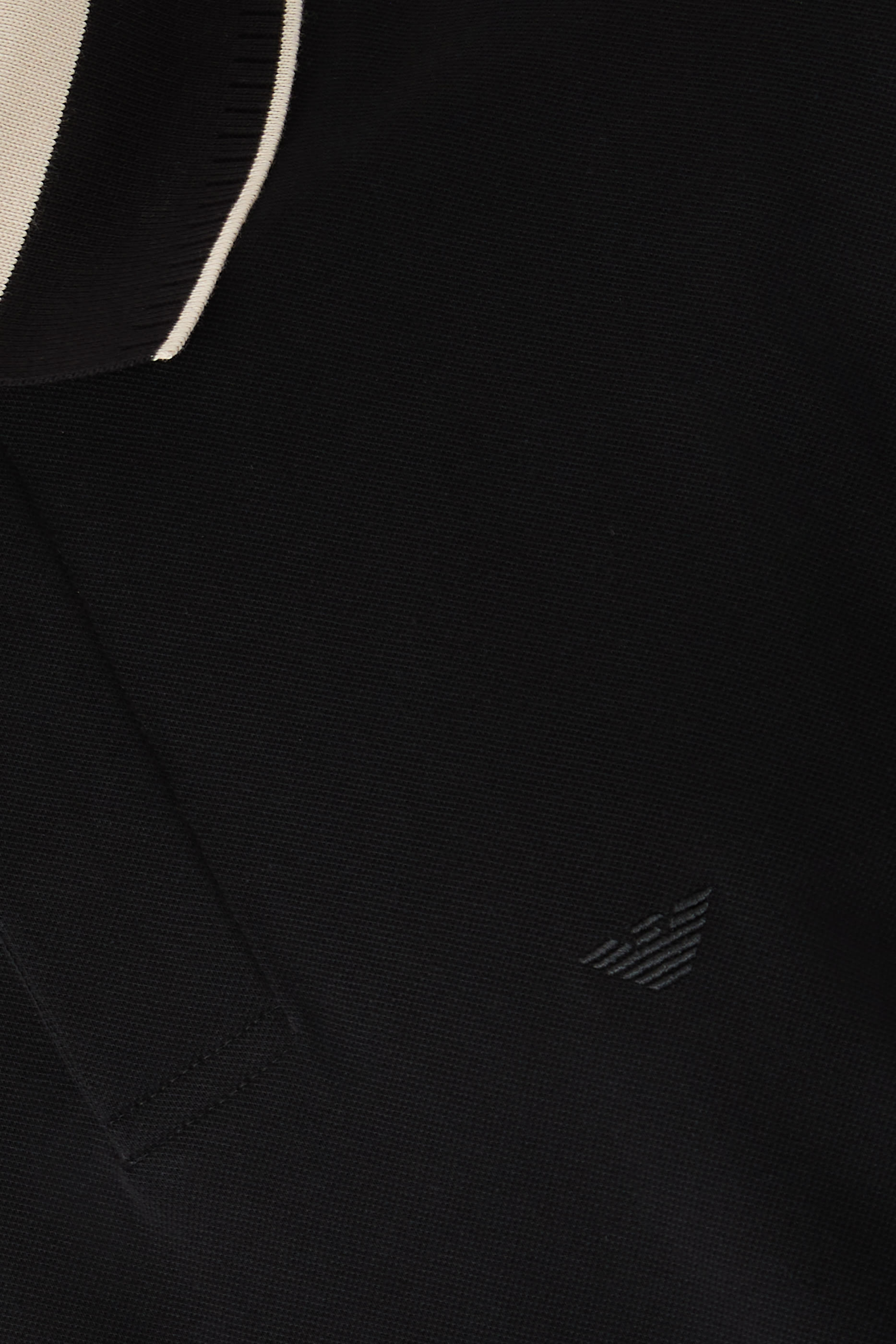 Logo Stripe Collar-Detail Polo Shirt
