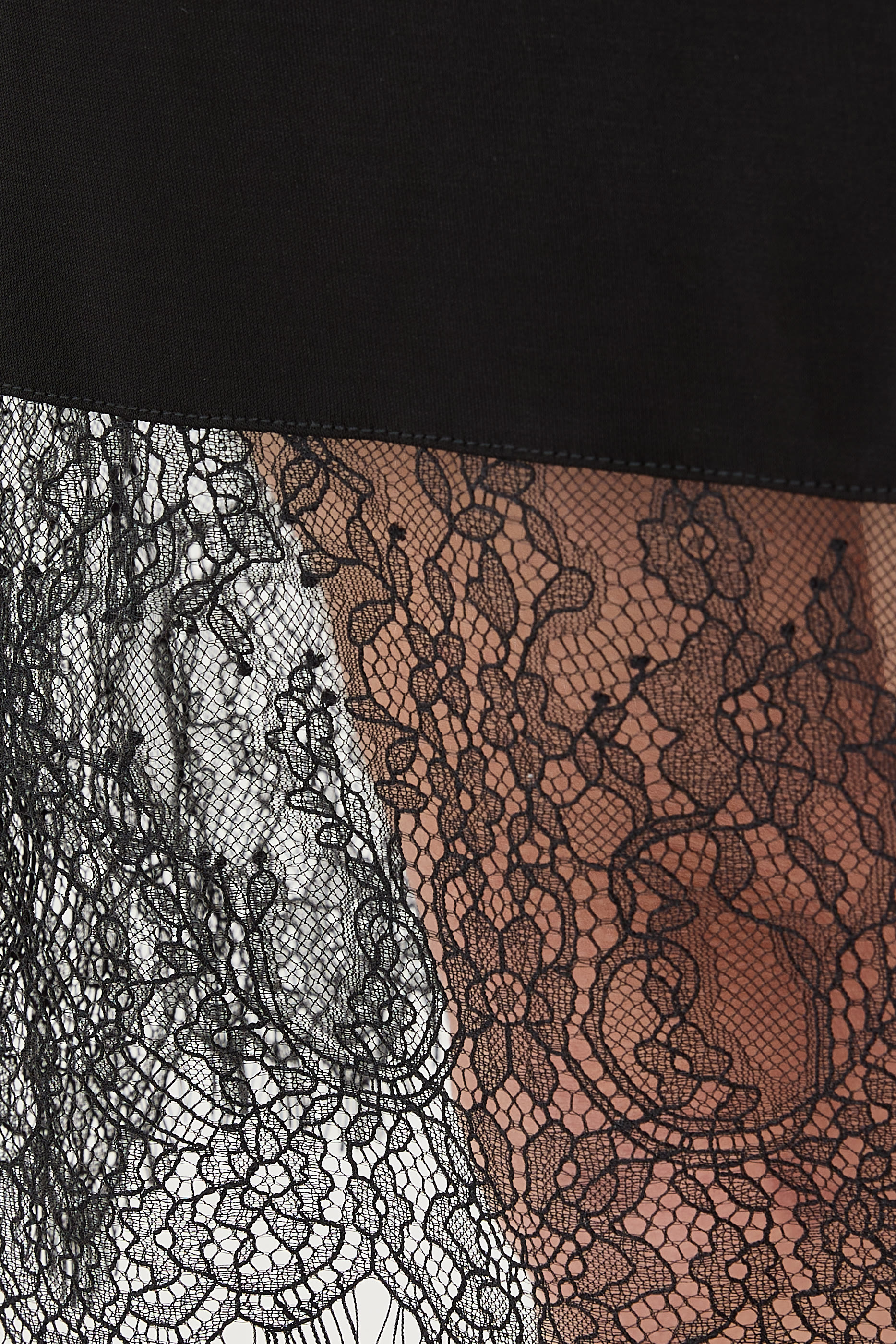 Cora Lace Trim Pencil Skirt