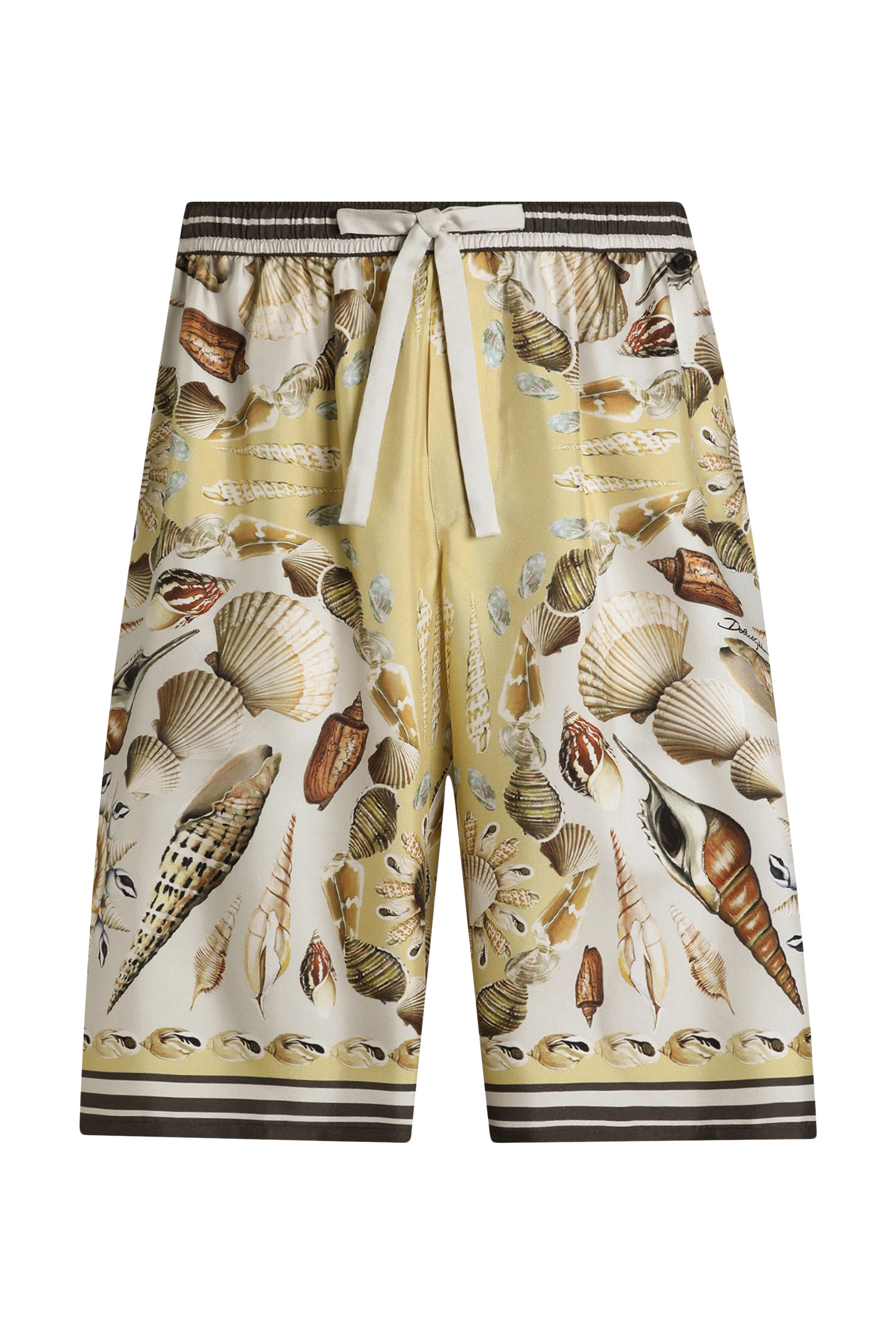 Printed Silk Twill Trousers