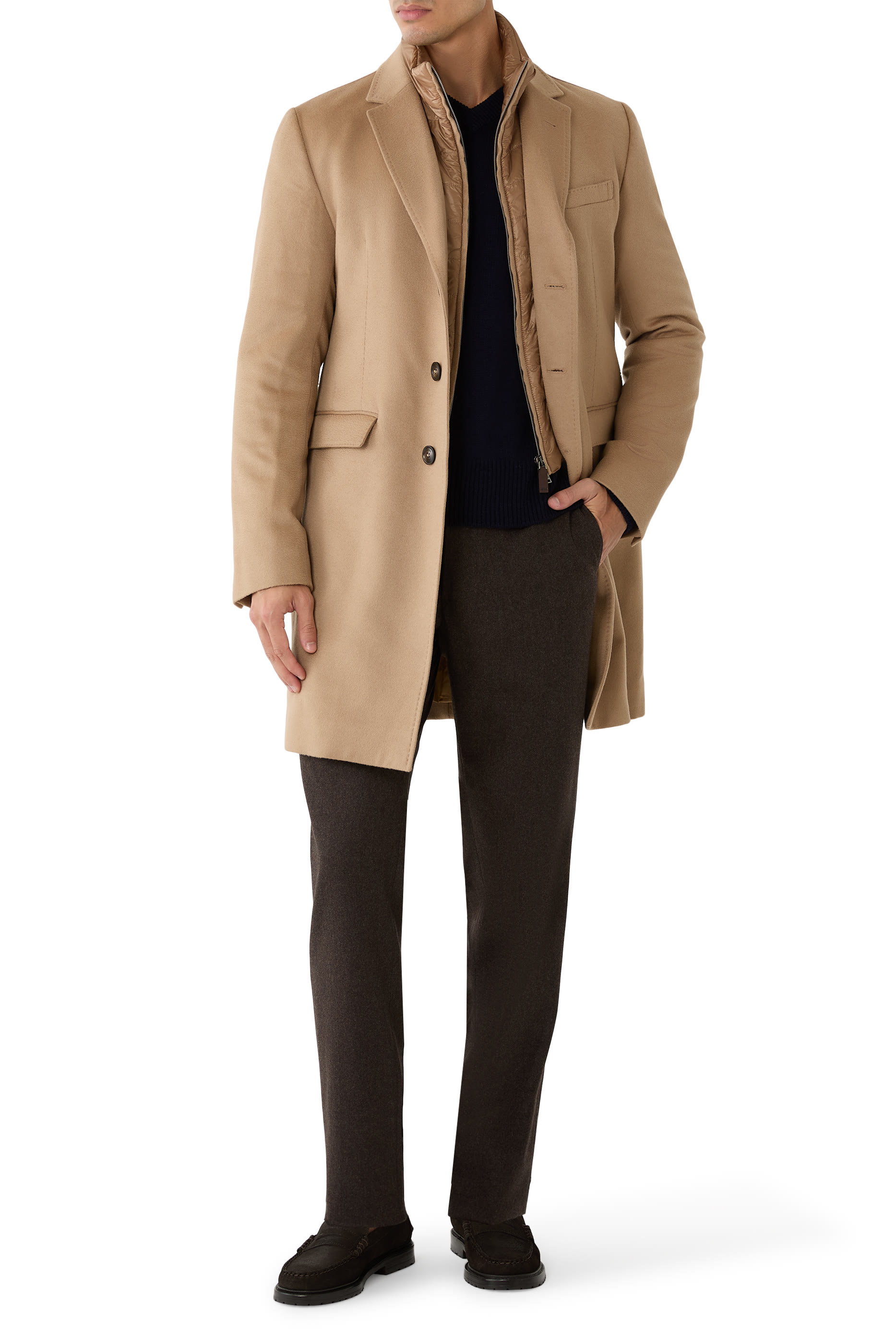 Double Layer Lapel Coat