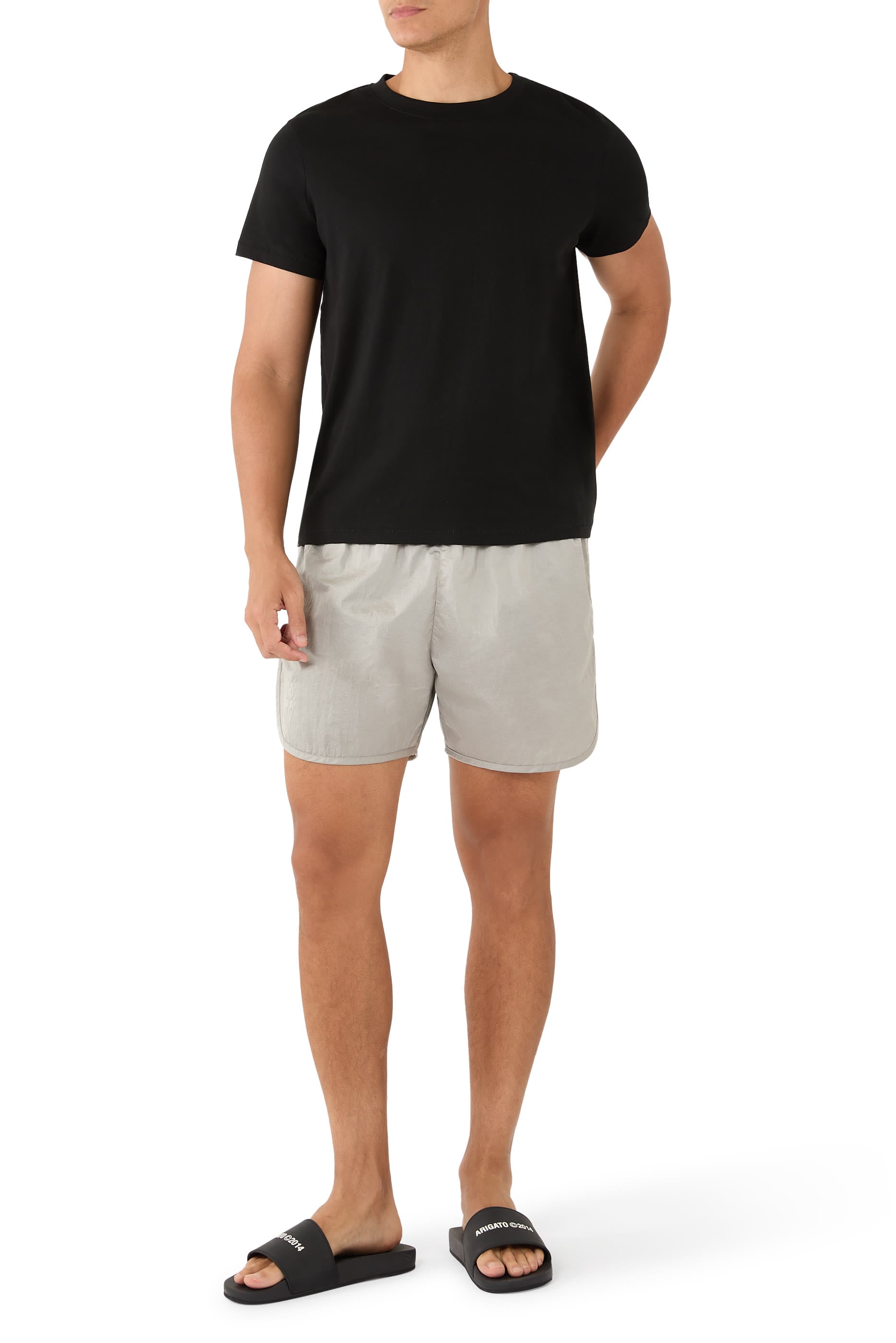 Elastic Waist Active Swim Shorts