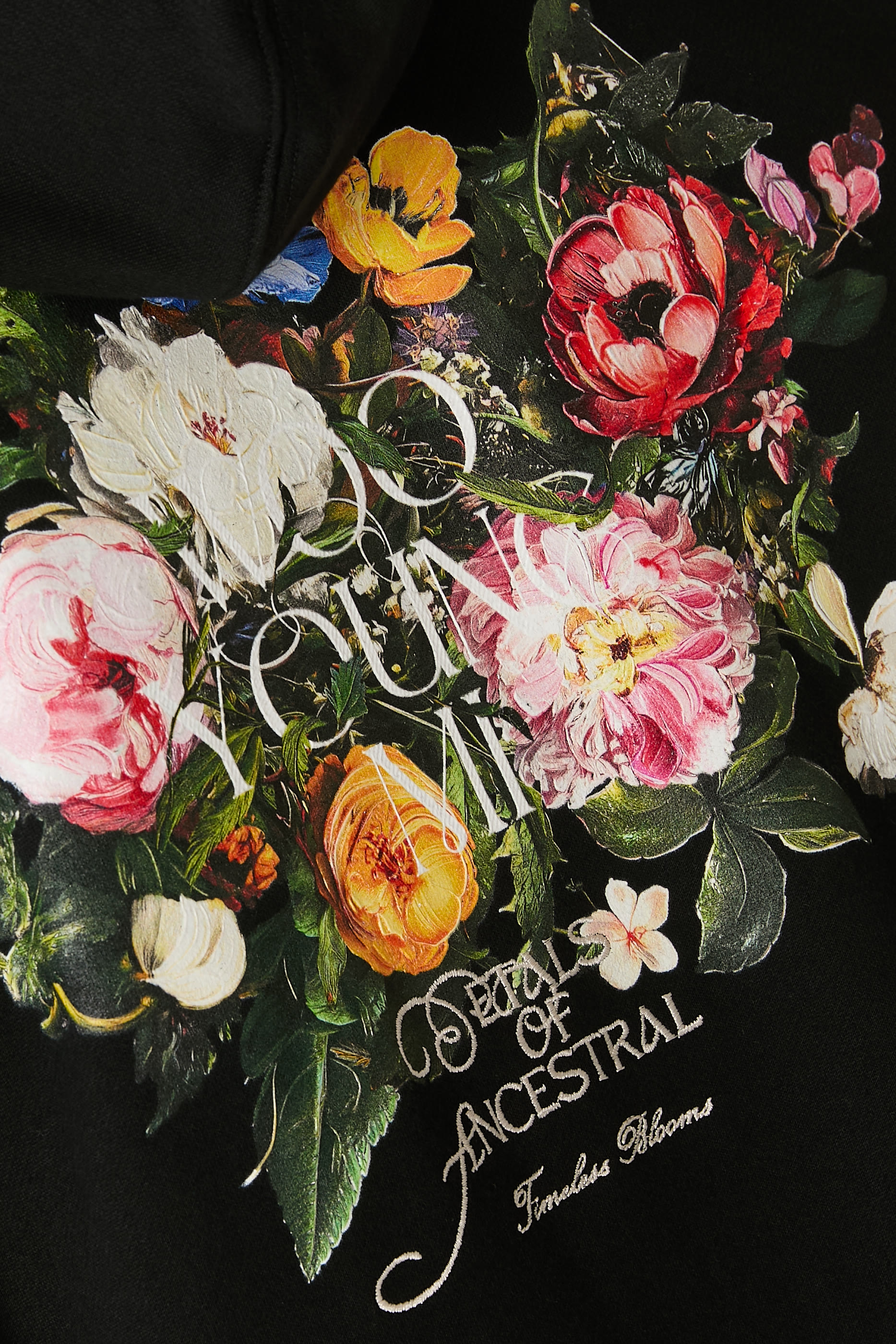 Flower Back Logo Hoodie