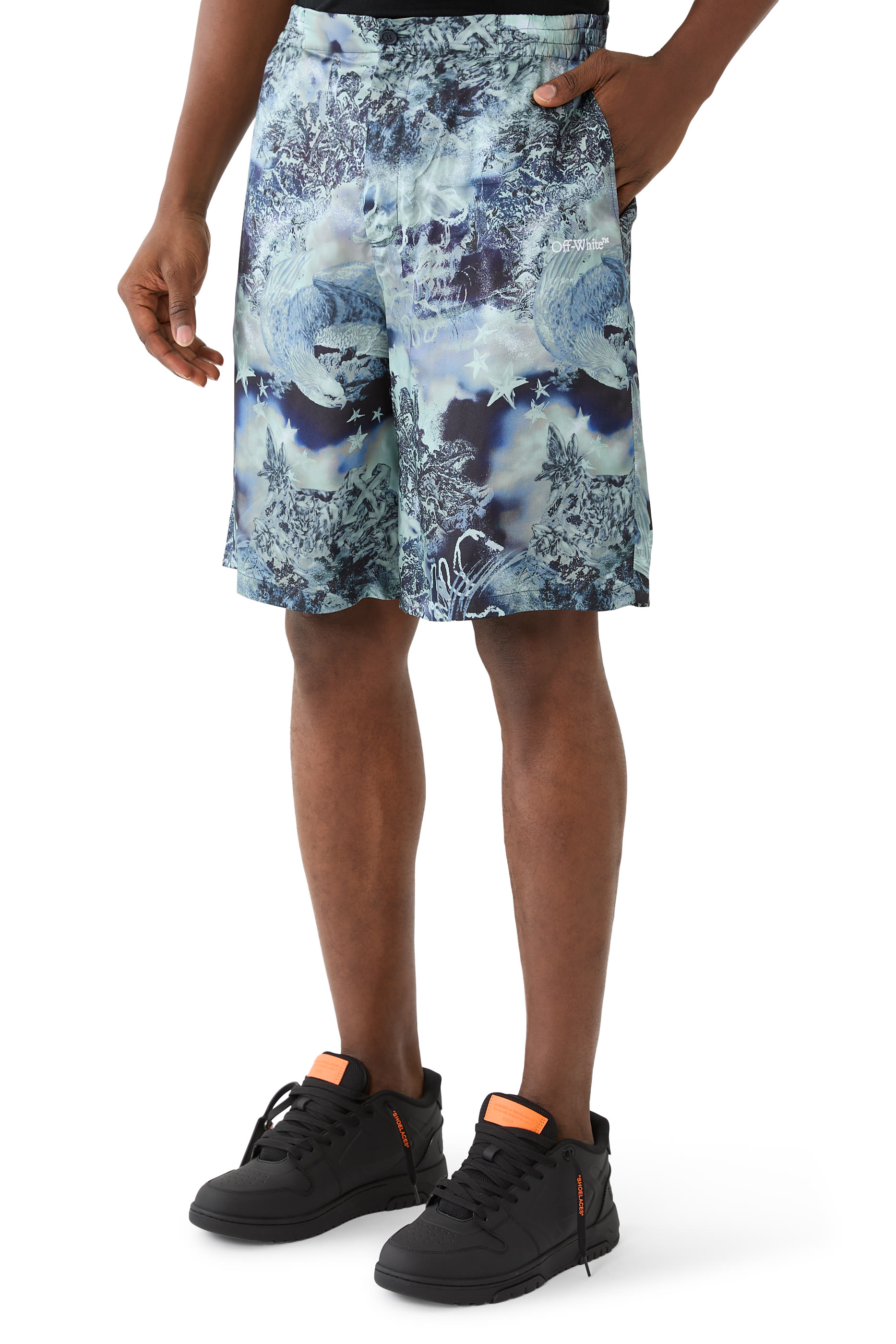 Fresco Visc Jacquard Bowling Shorts
