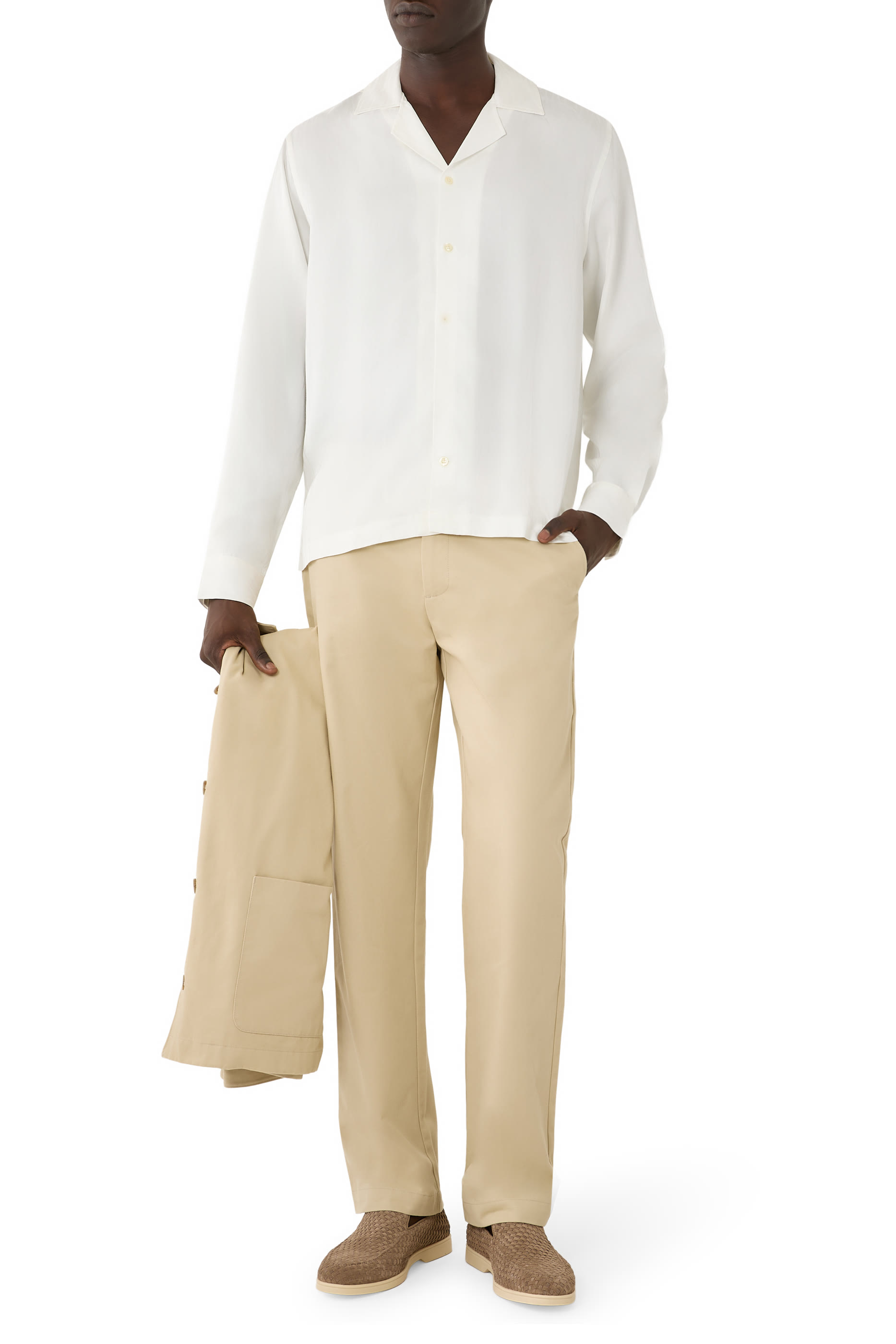 Safra Jacquard Lyocell-Blend Shirt