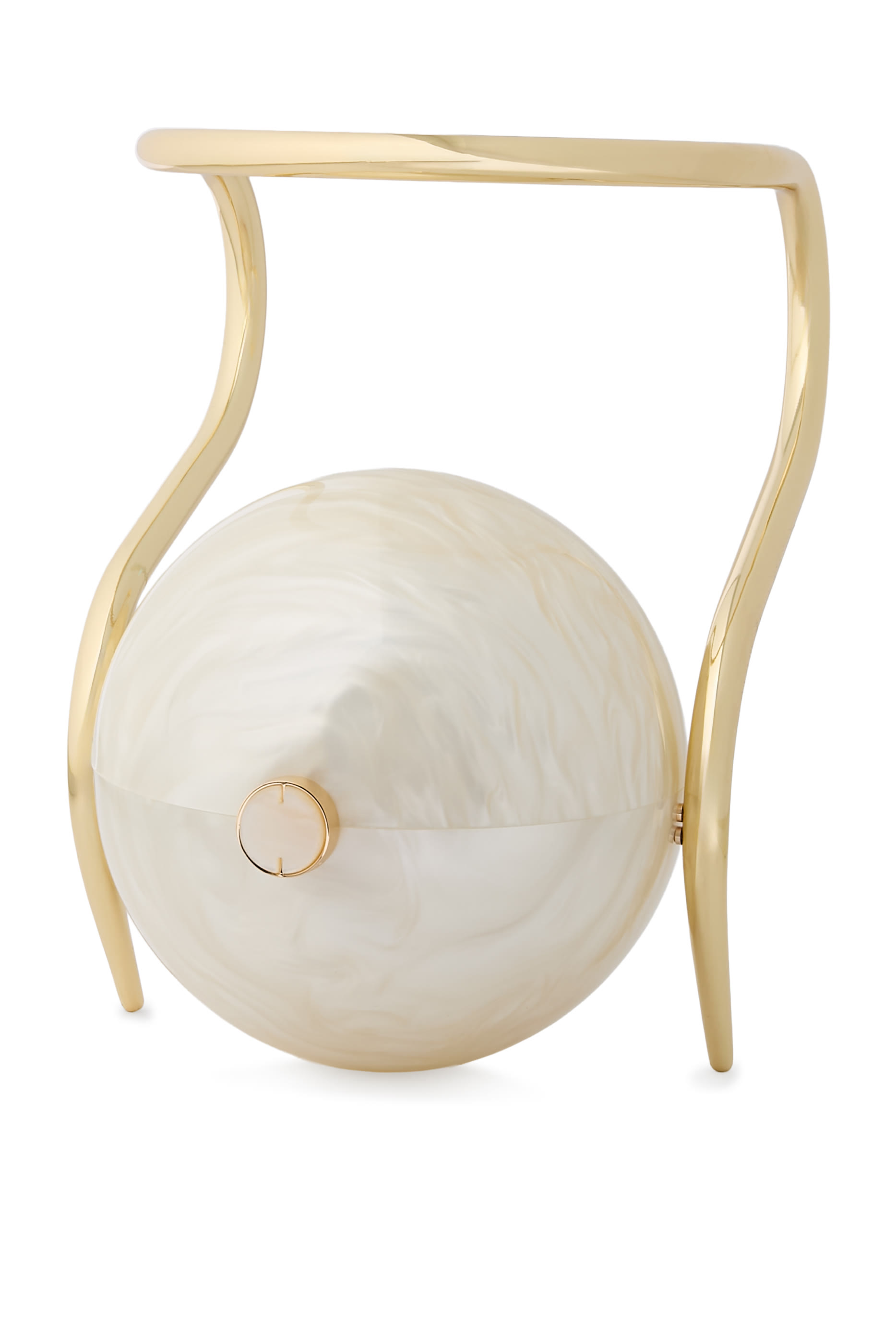 Pearl Top-Handle Clutch Bag