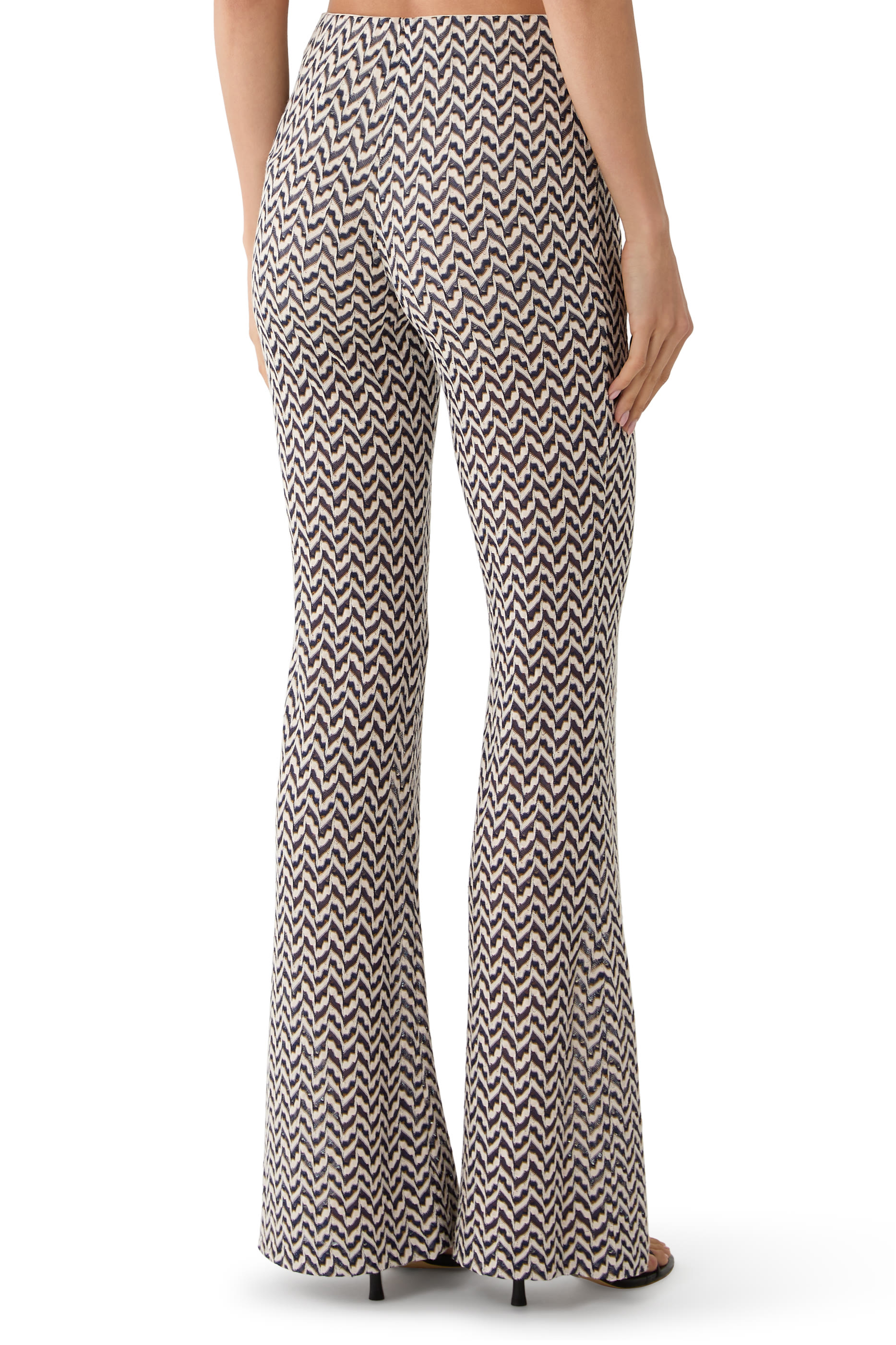 Chevron Rachel Flared Pants