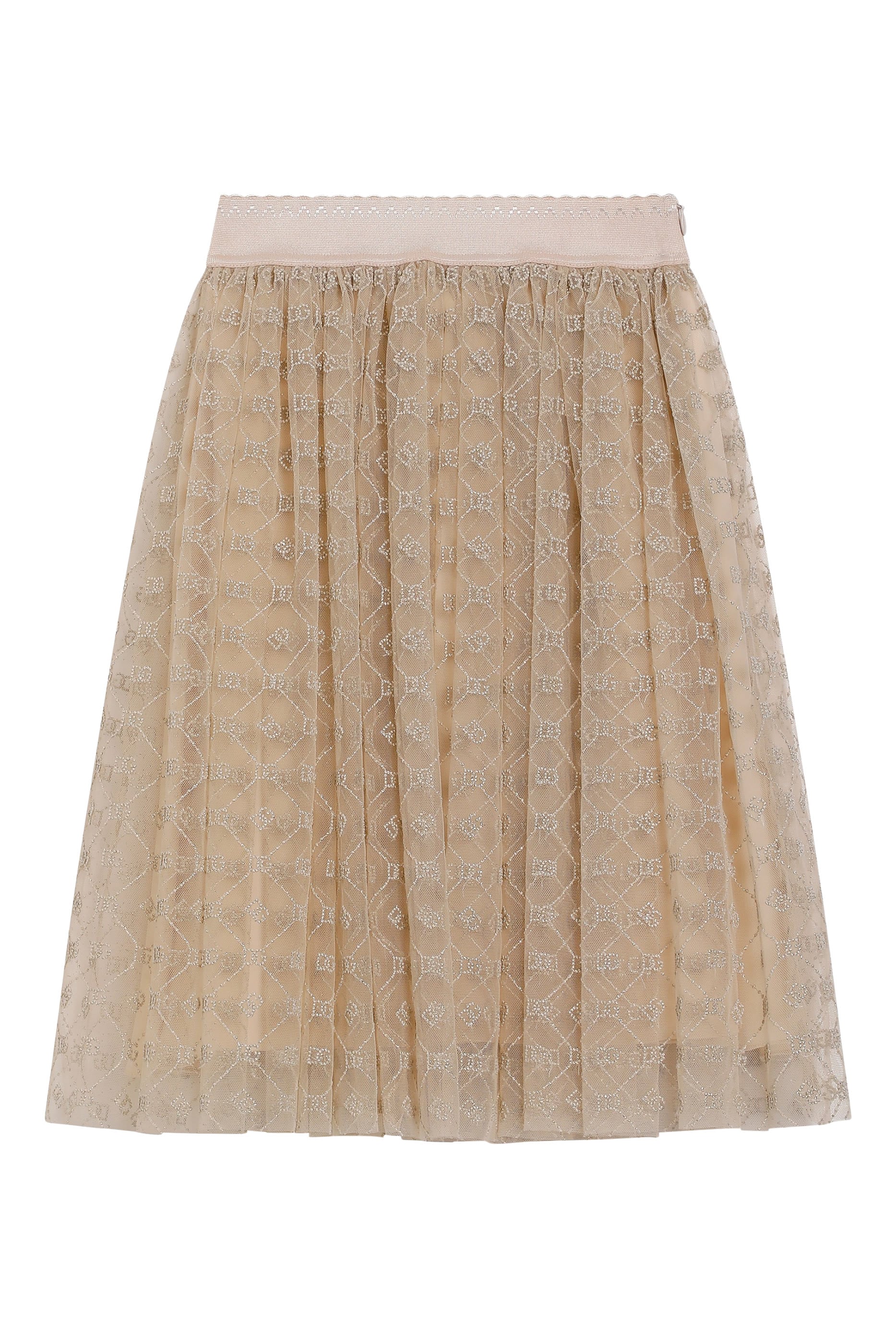 Kids Tulle Skirt Embroidered with DG