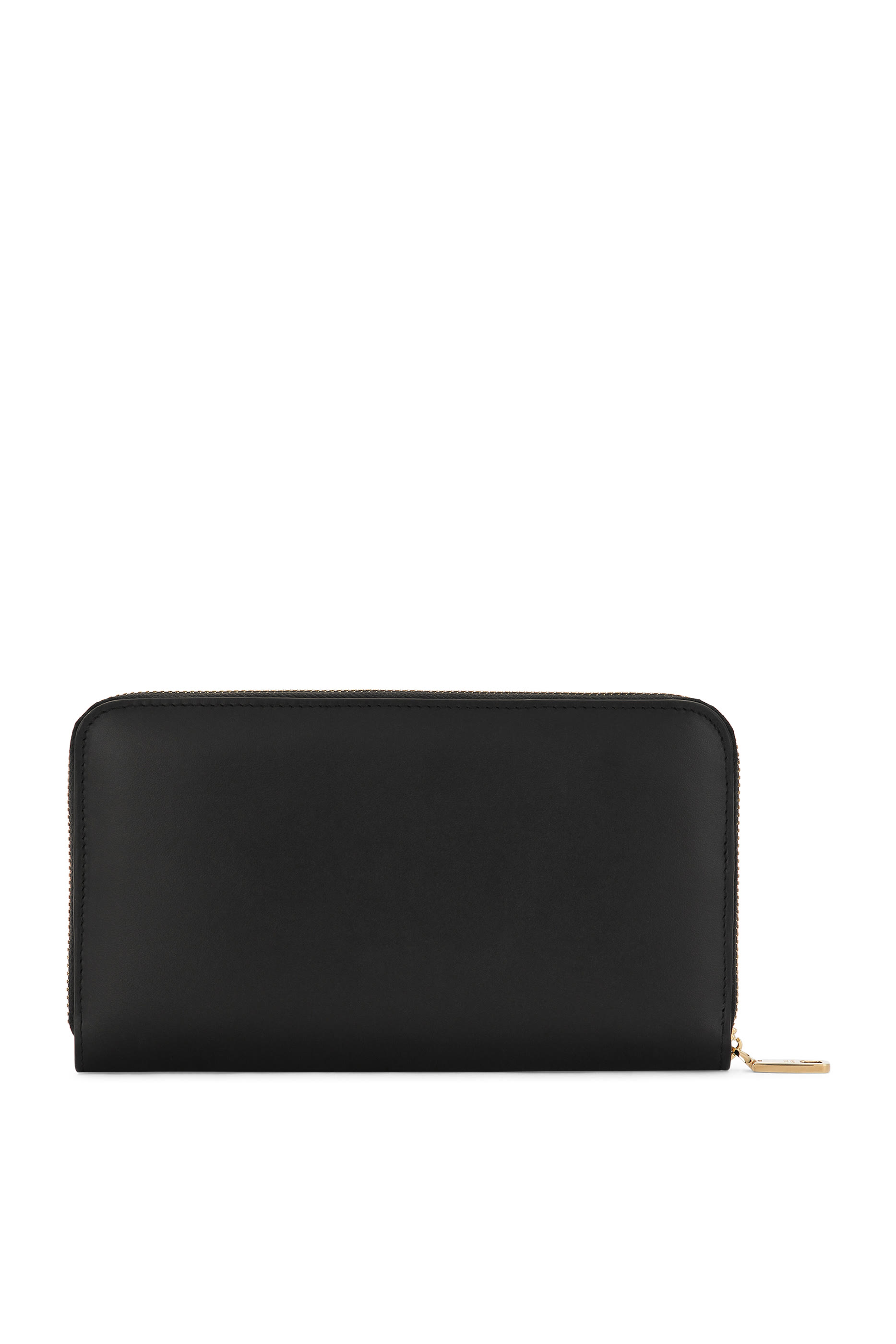 Logo Leather Zip Around Wallet