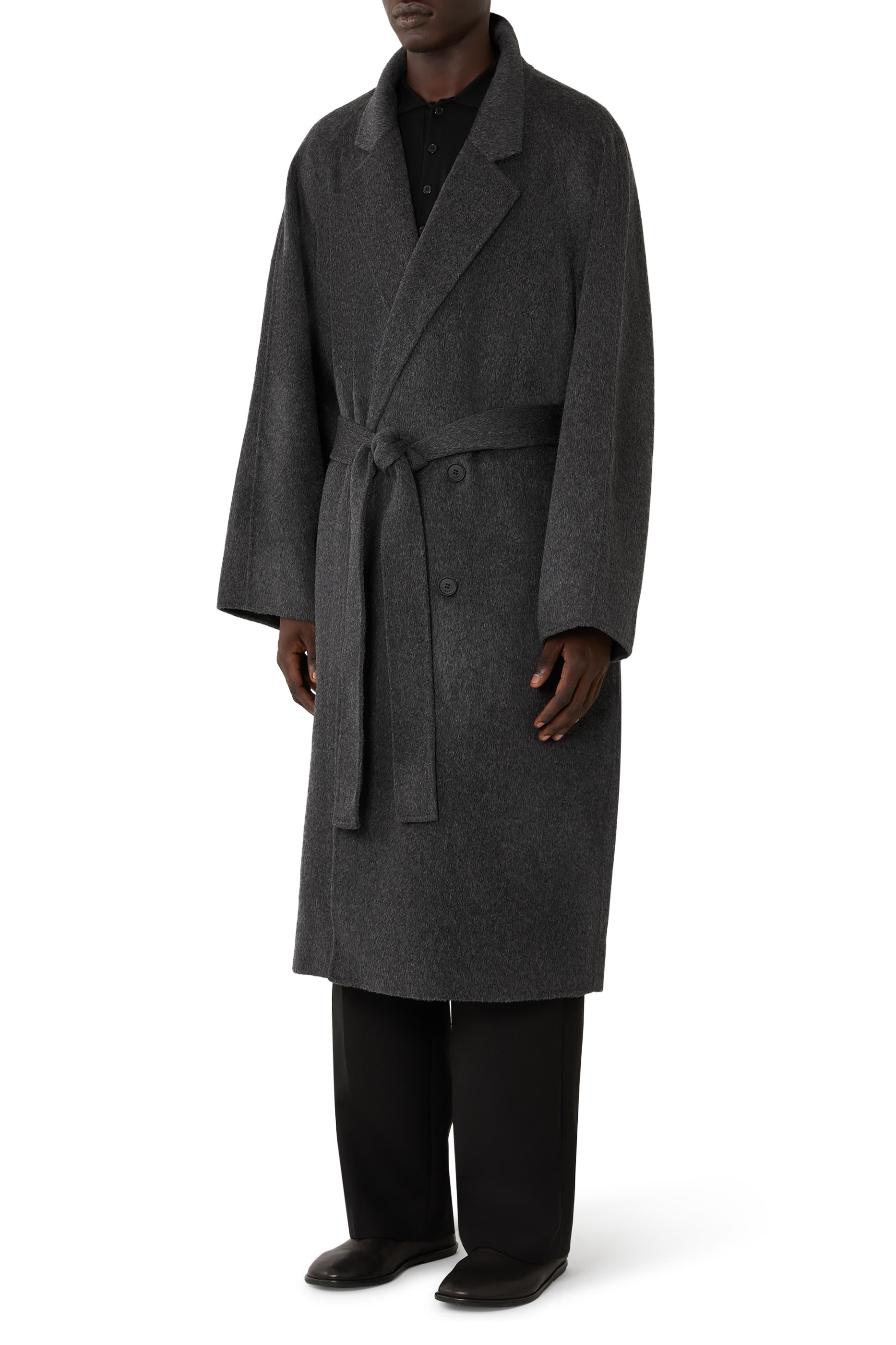  Sutton Double Breasted Wool Coat