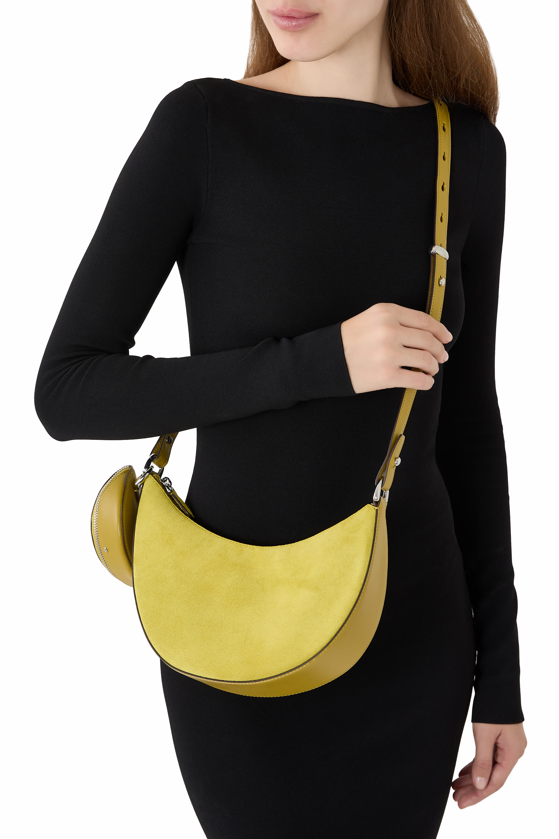 Duo Suede Crossbody Bag