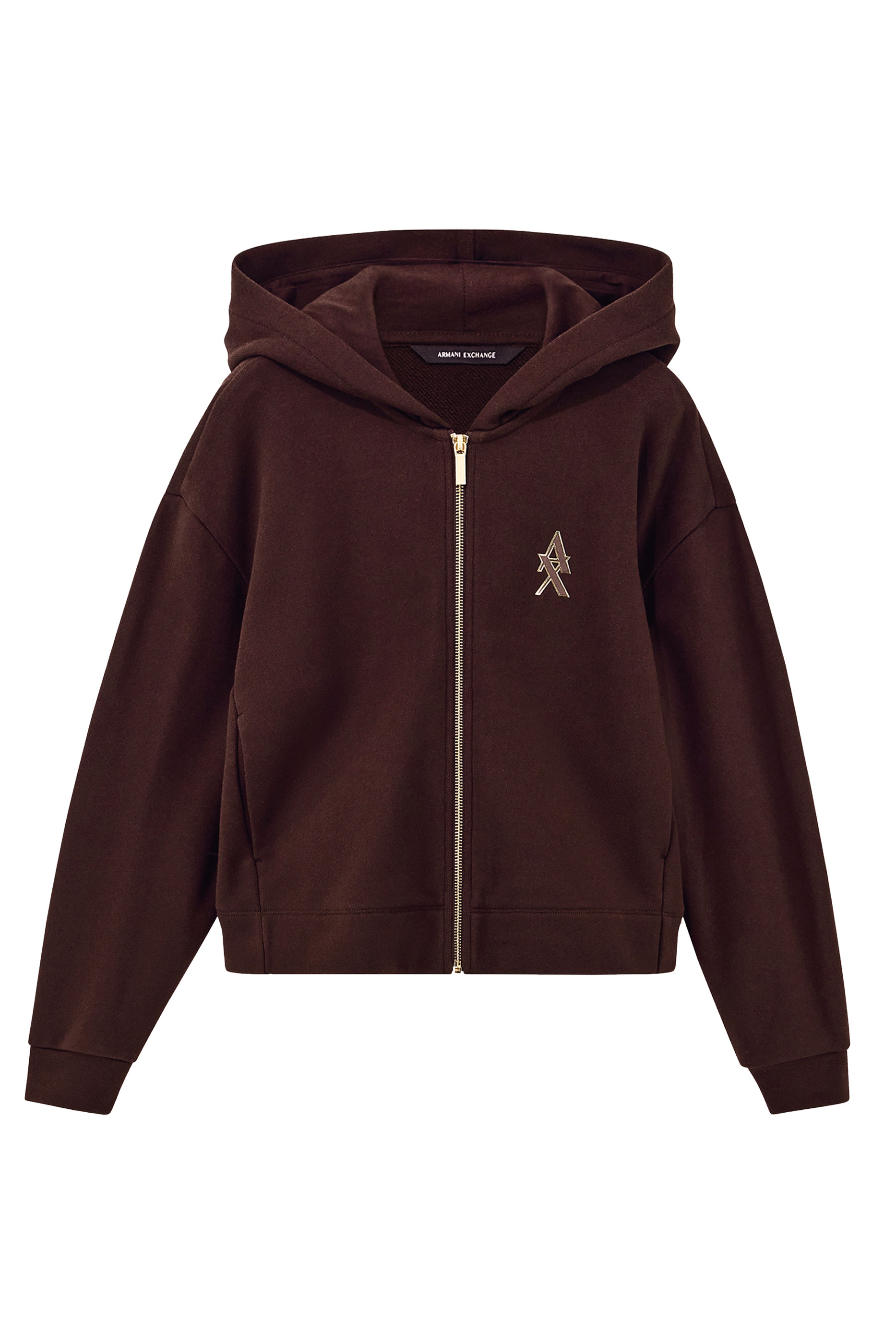 AX Logo Zip-Up Sweatshirt Hoodie