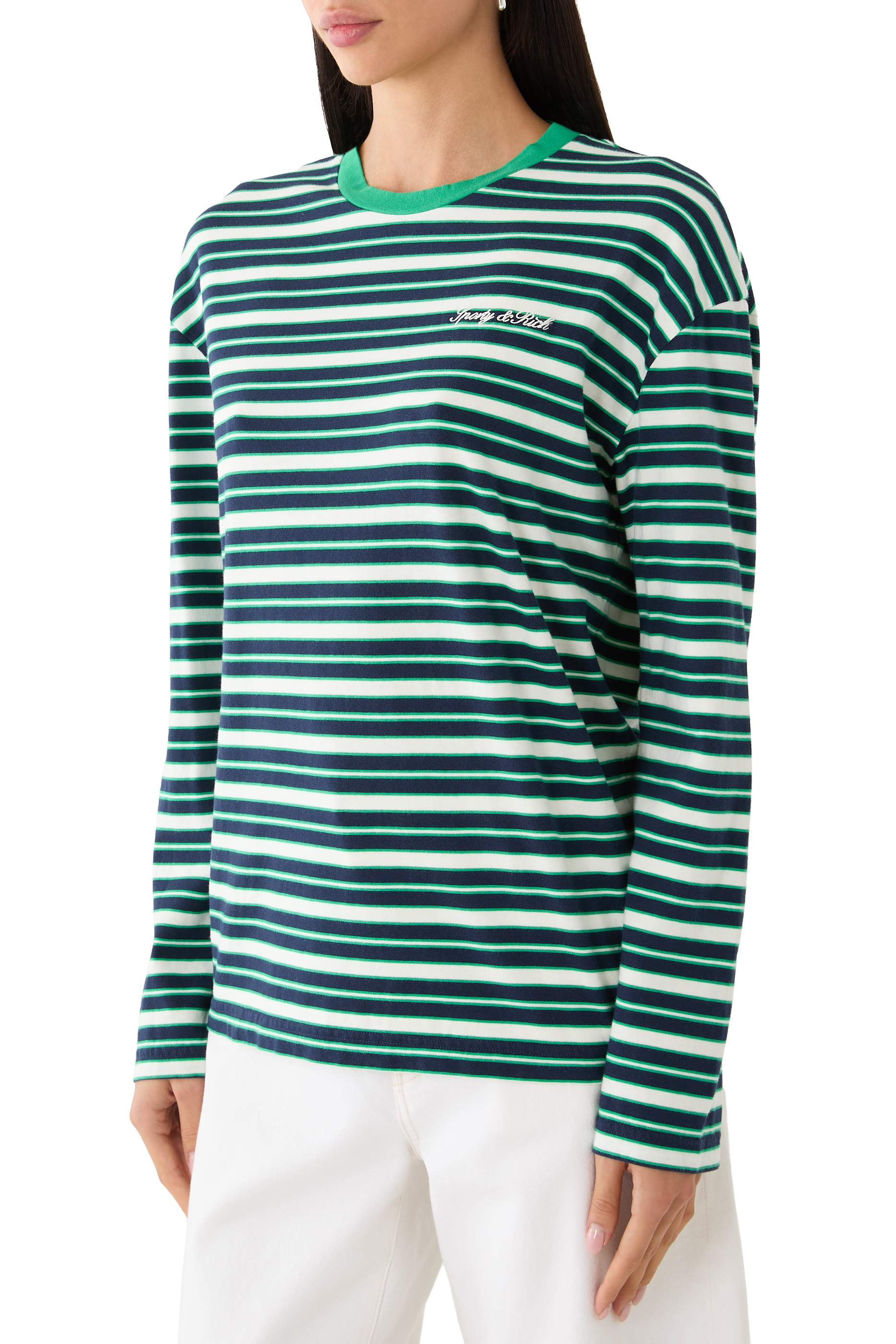 Signature Logo Easy Longsleeve Striped T-Shirt 
