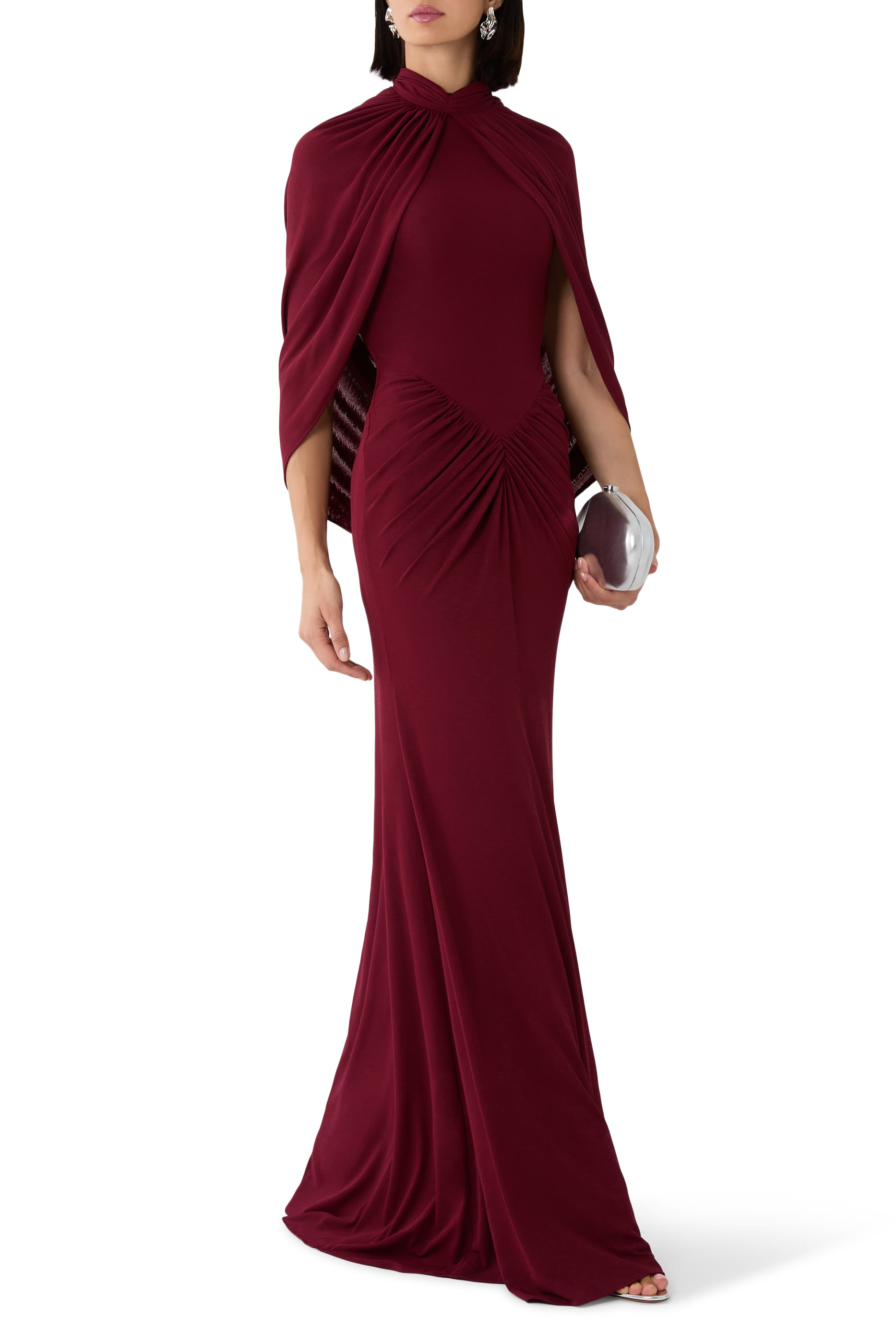 Talira Draped Dress in Cotton Jersey 