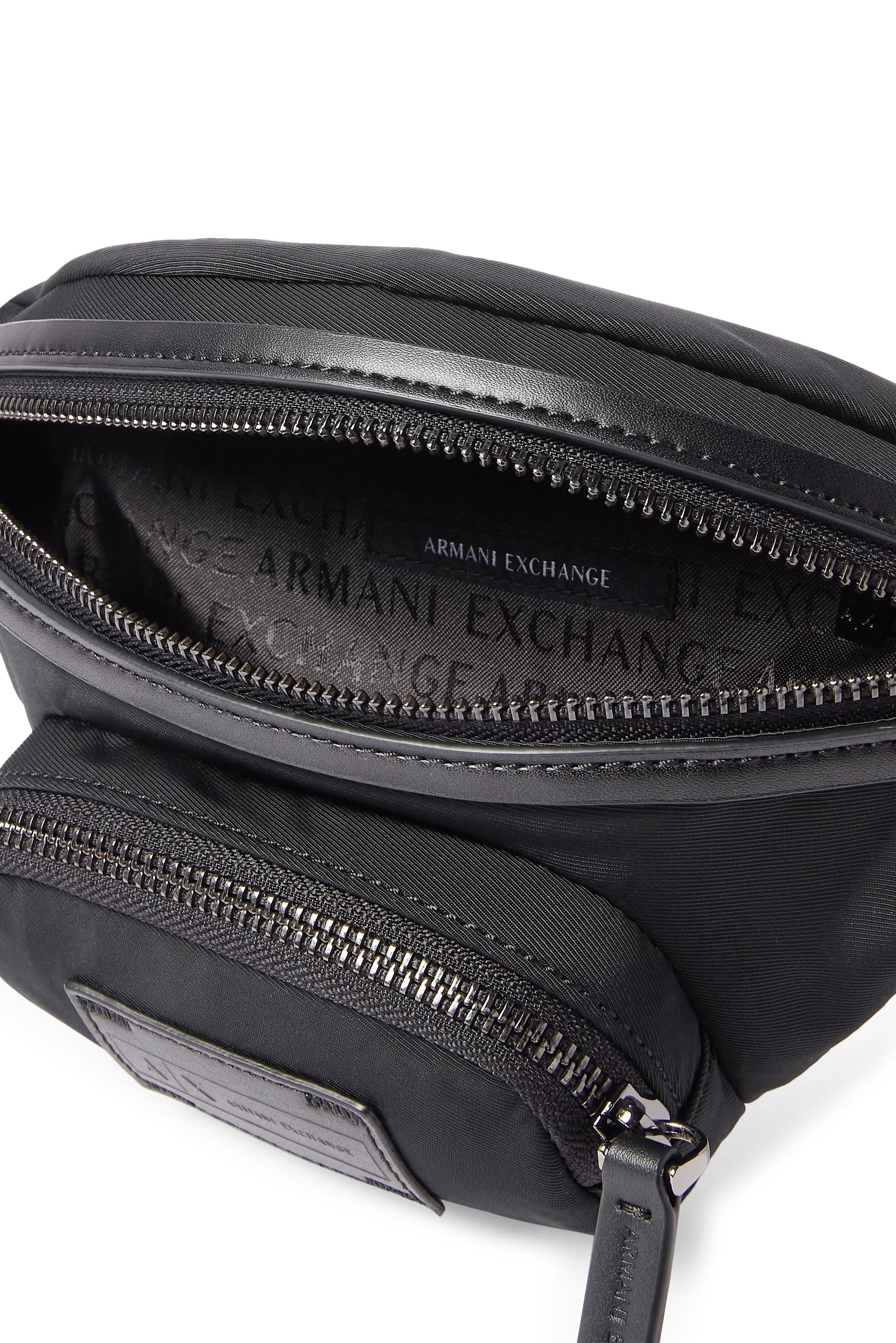 Metal Logo Patch Belt Bag