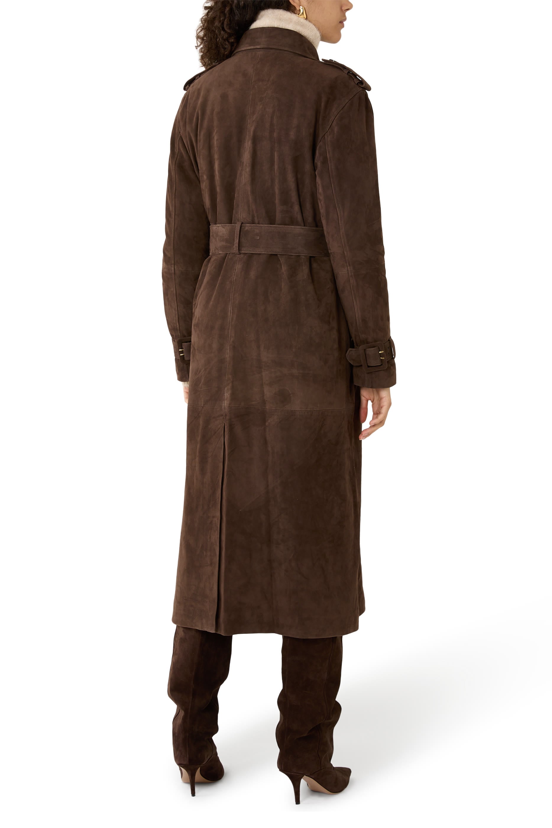 Benedict Suede Trenchcoat 