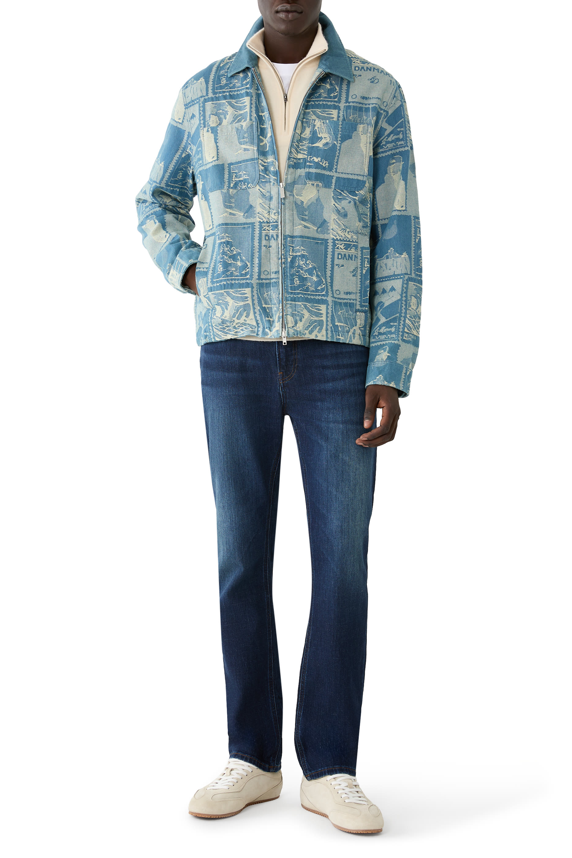 Stamp Jacquard Jacket