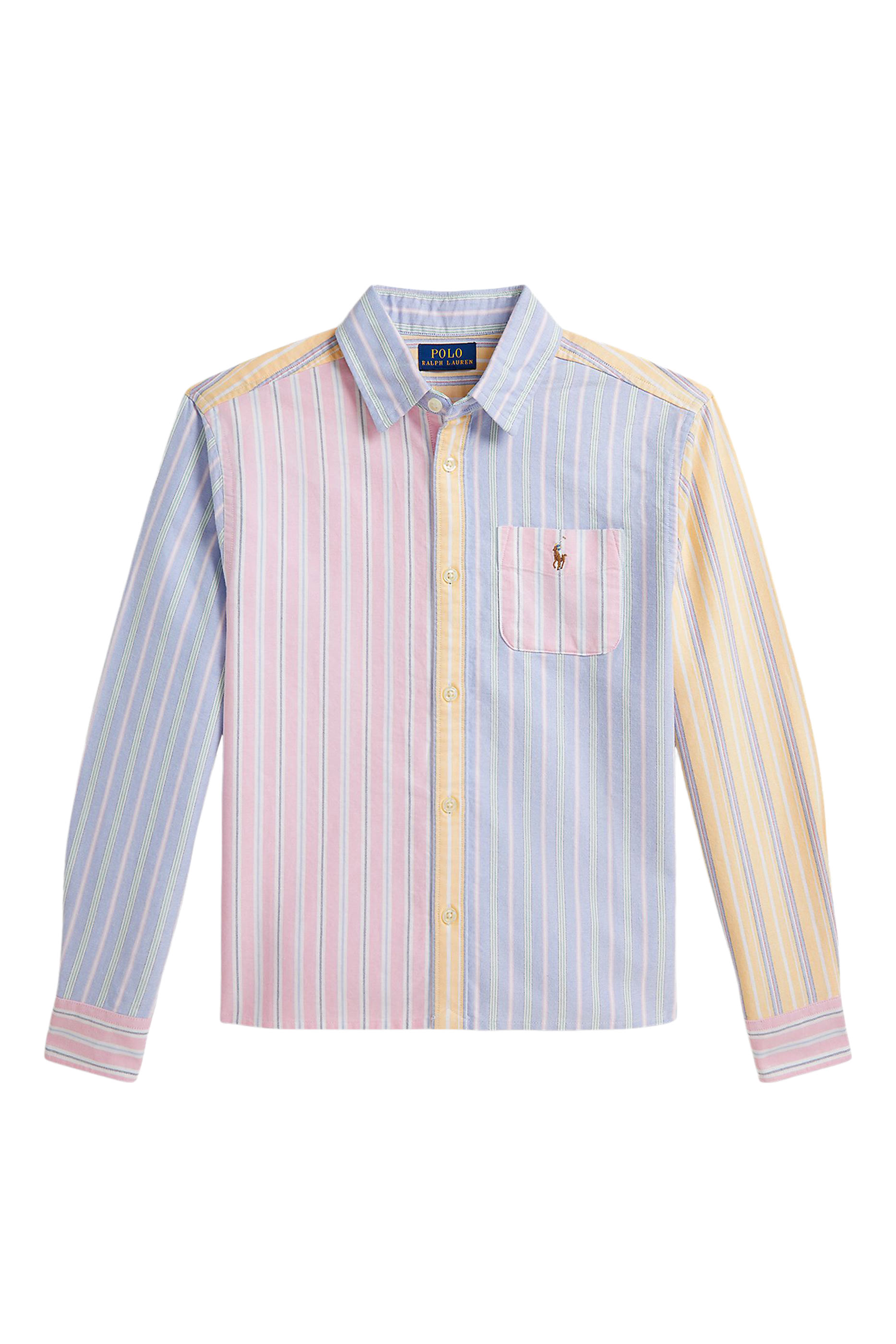Kids Striped Cotton Oxford Boxy Fun Shirt