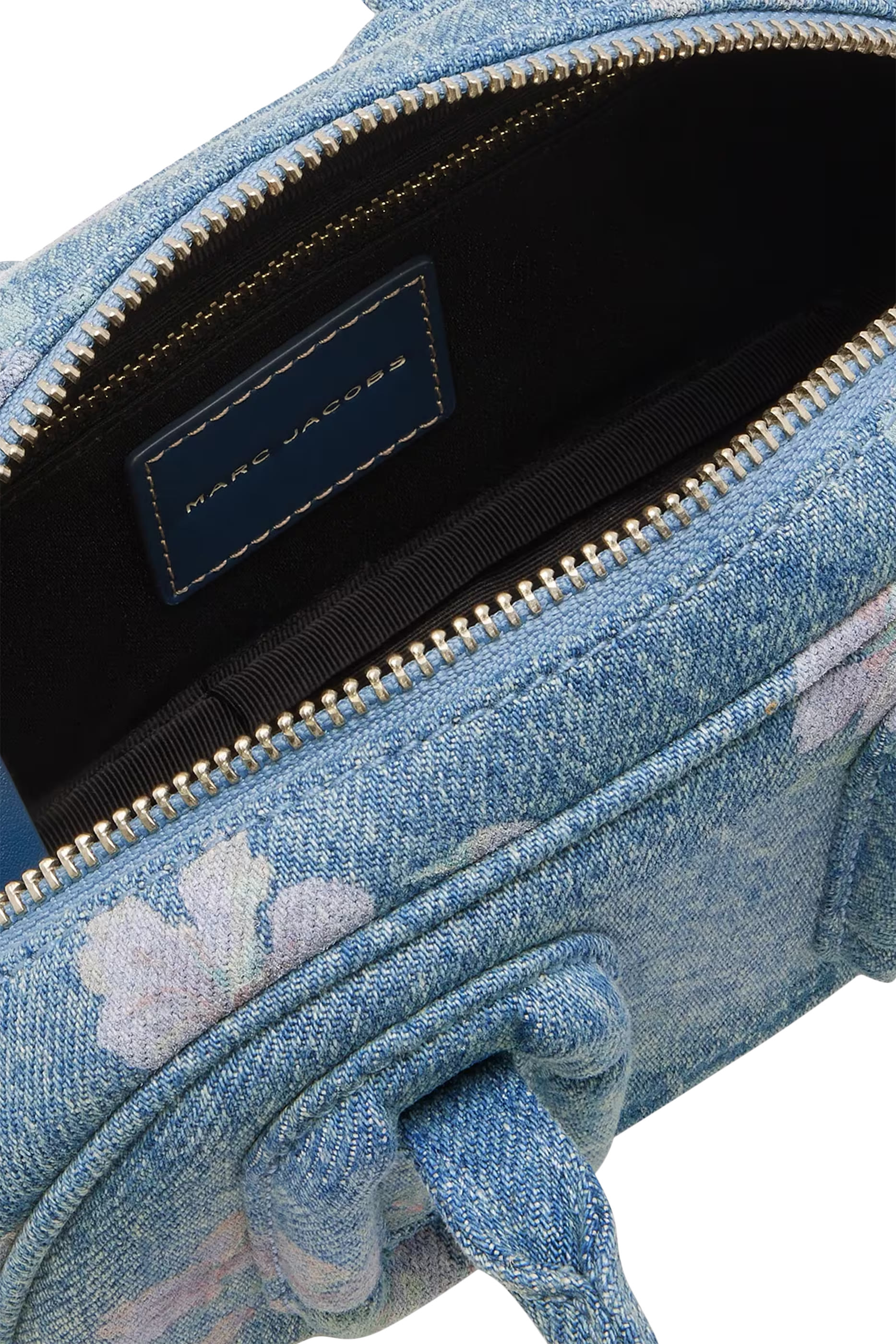 Babe Mini Top Handle Bag In Antique Floral Denim