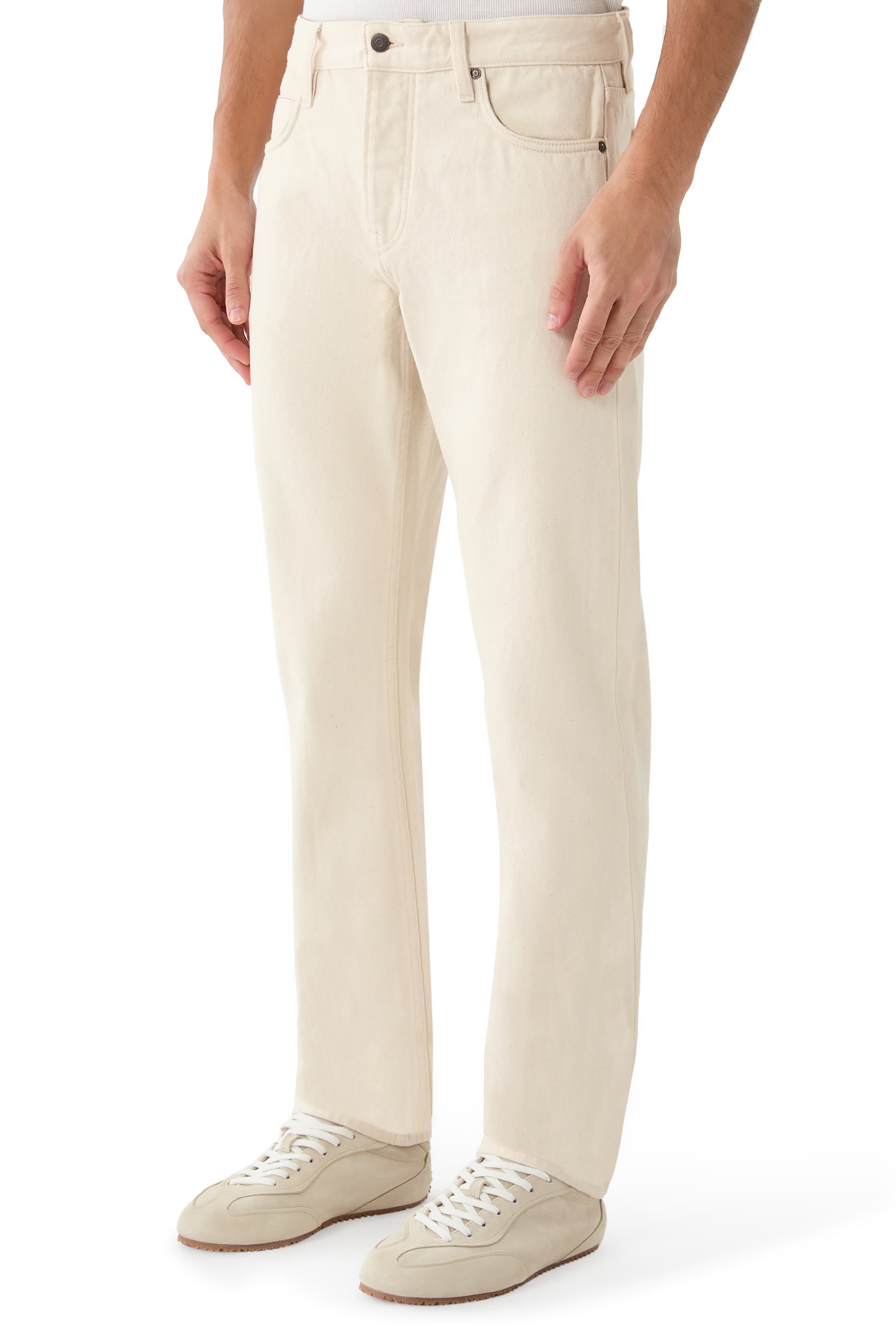 Logo Patch Five-Pocket Jeans