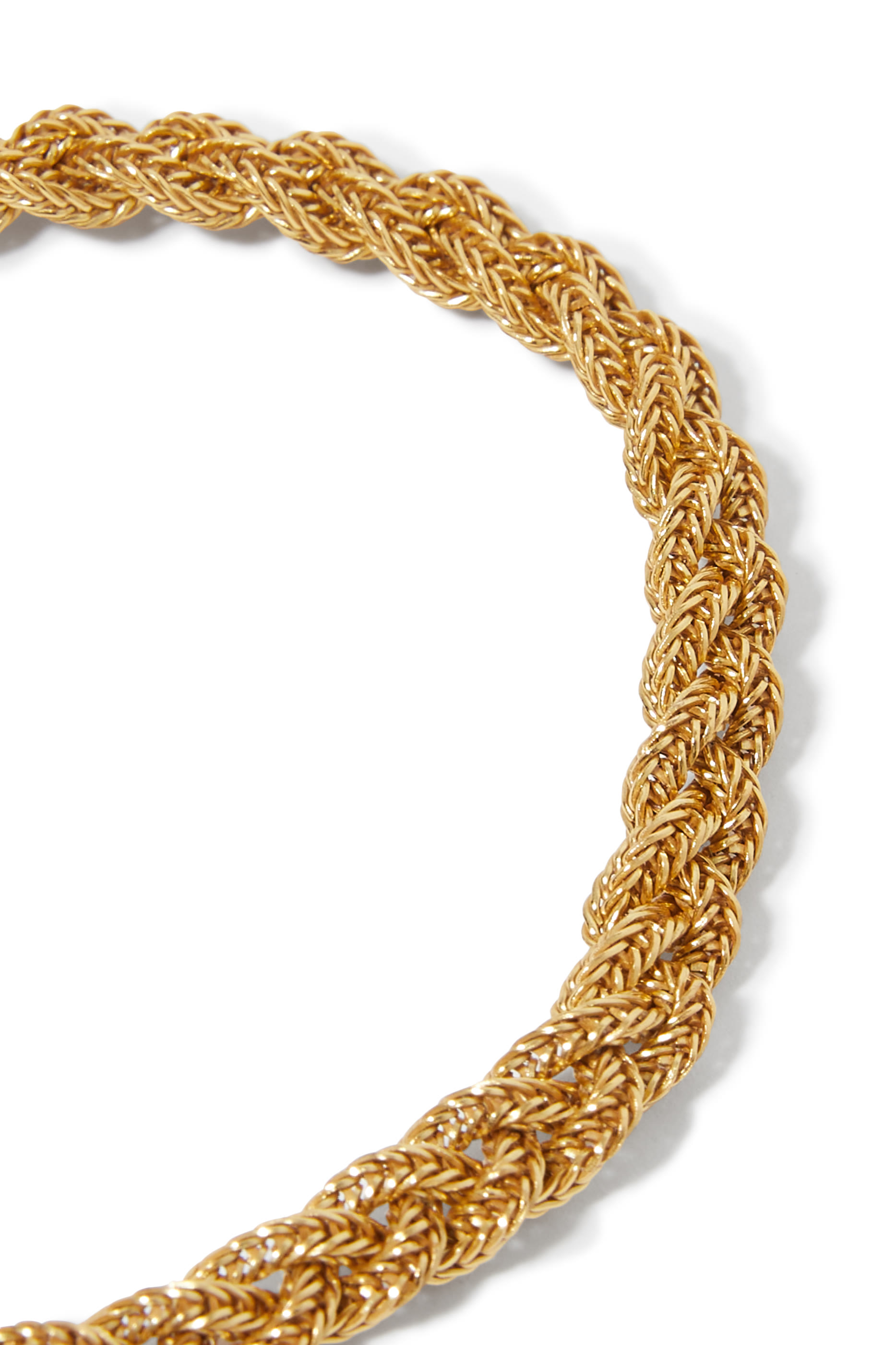 Braided Bracelet, 24k Gold Plating