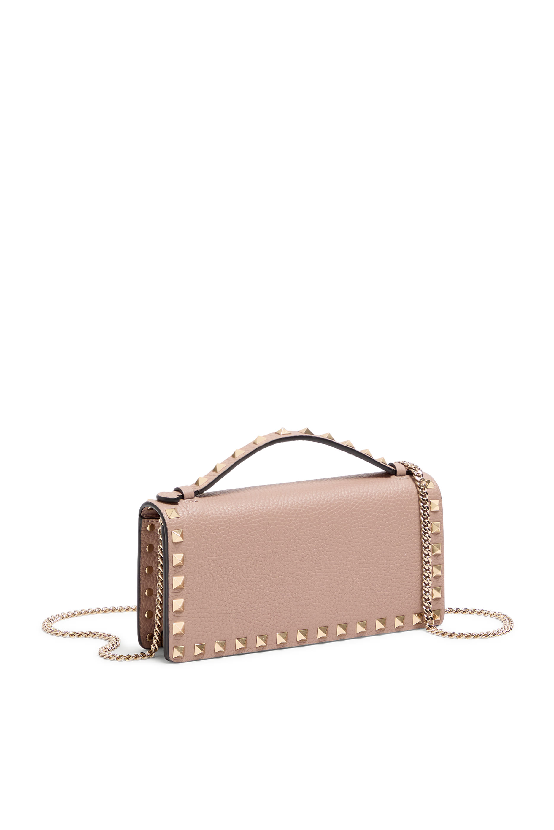 Rockstud-Embellished Clutch Bag