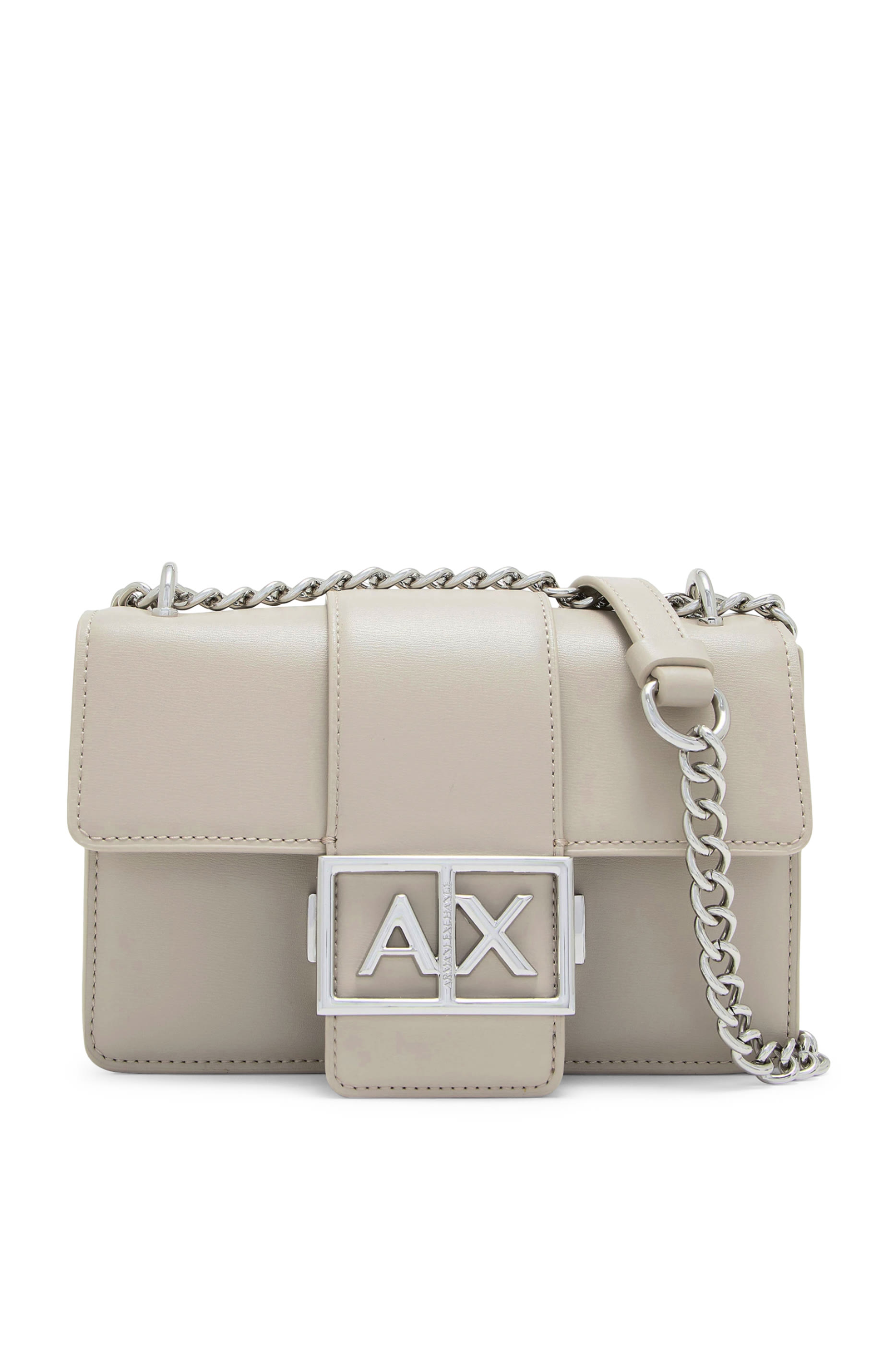 Metal Logo Shoulder Bag