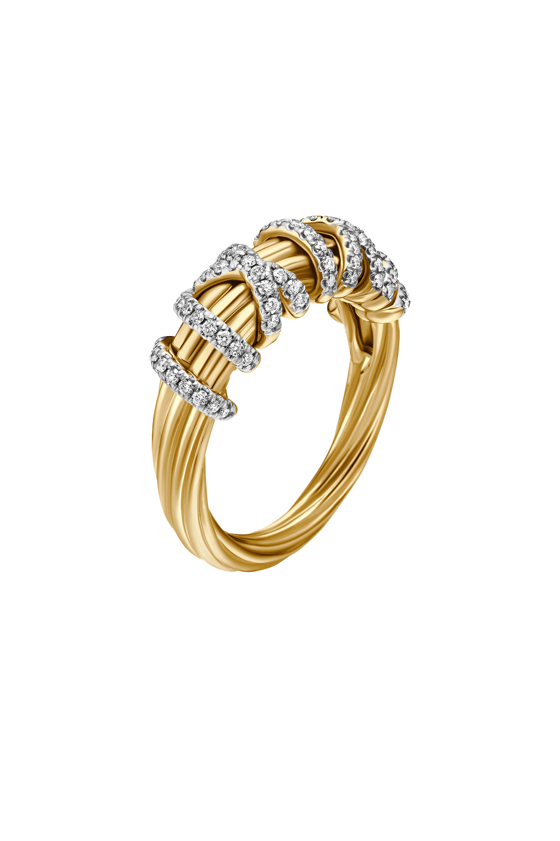 Helena Ring, 18K Yellow Gold & Diamonds