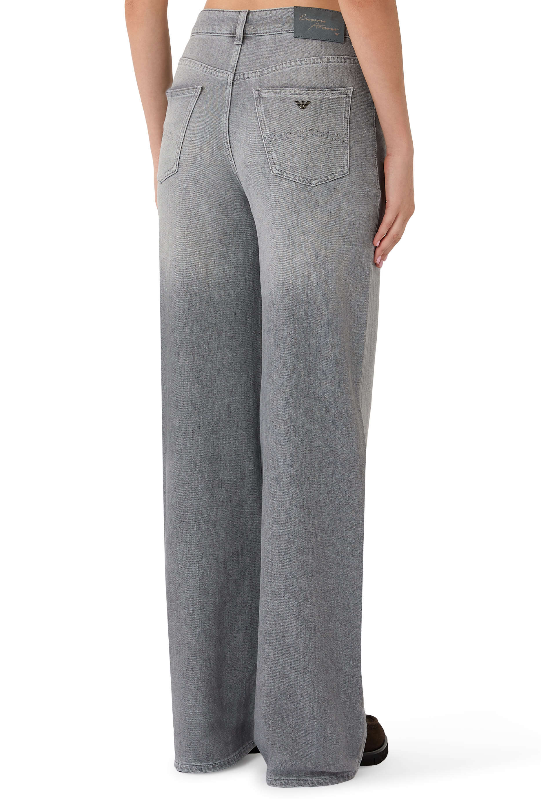Five-Pocket Wide-Leg Jeans