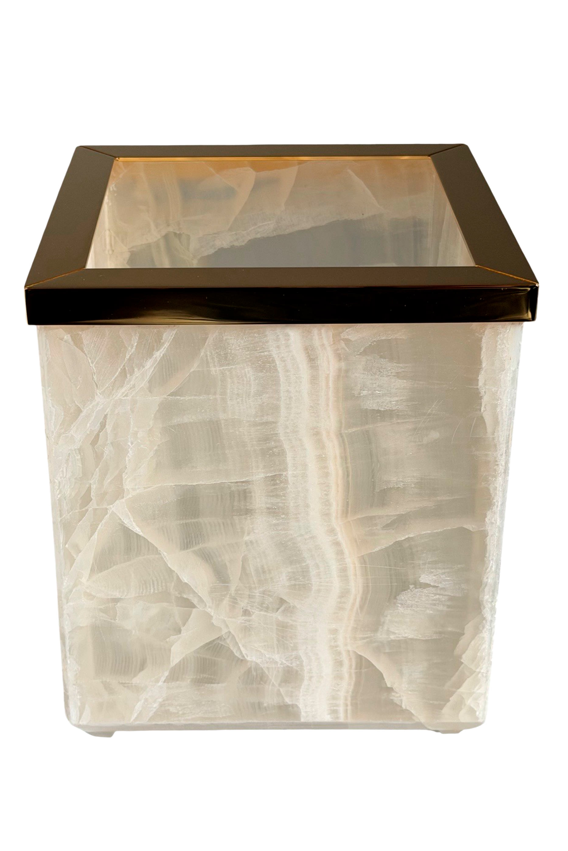 Onyx Gold Waste Bin