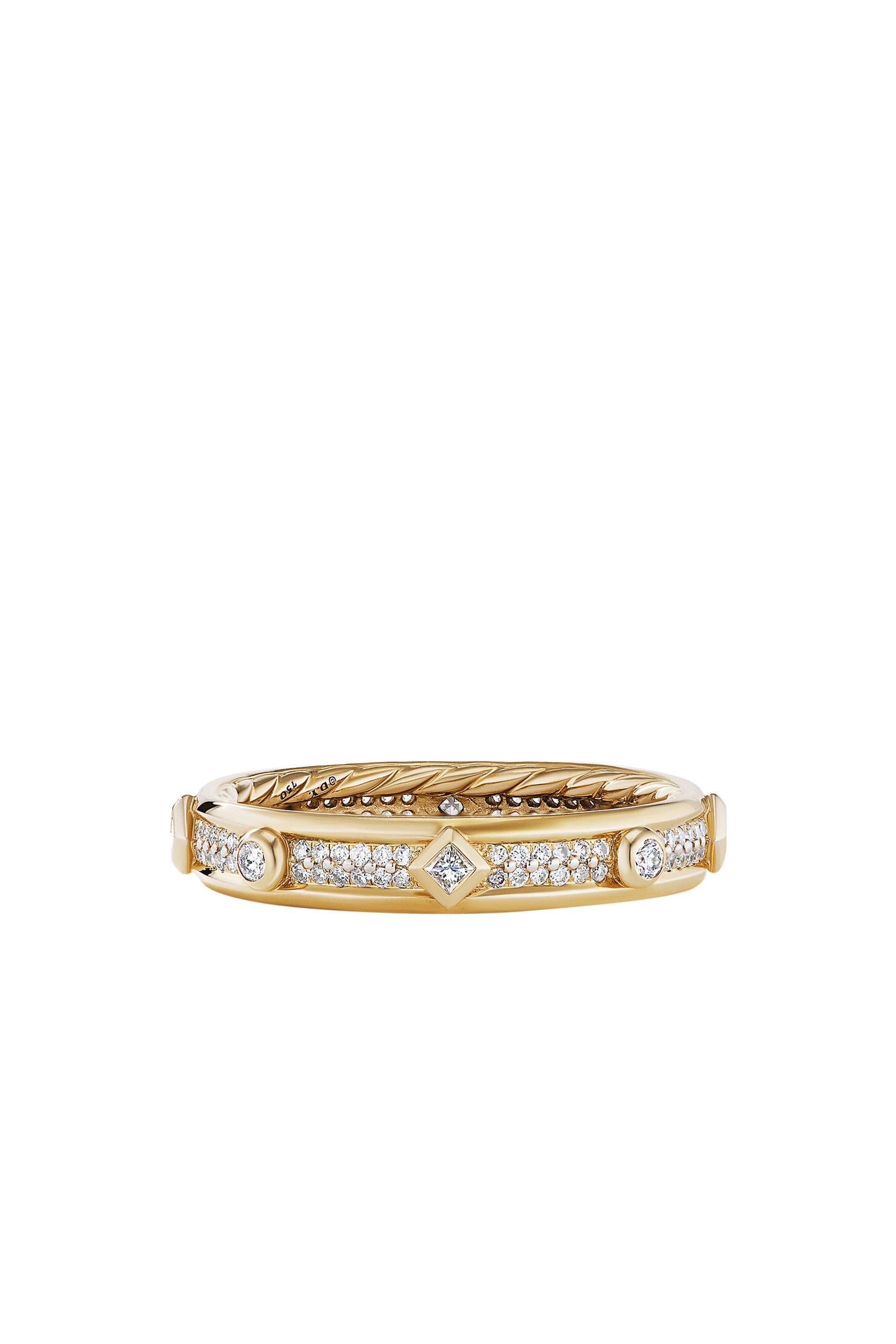 Full Pave Diamond Modern Renaissance Ring