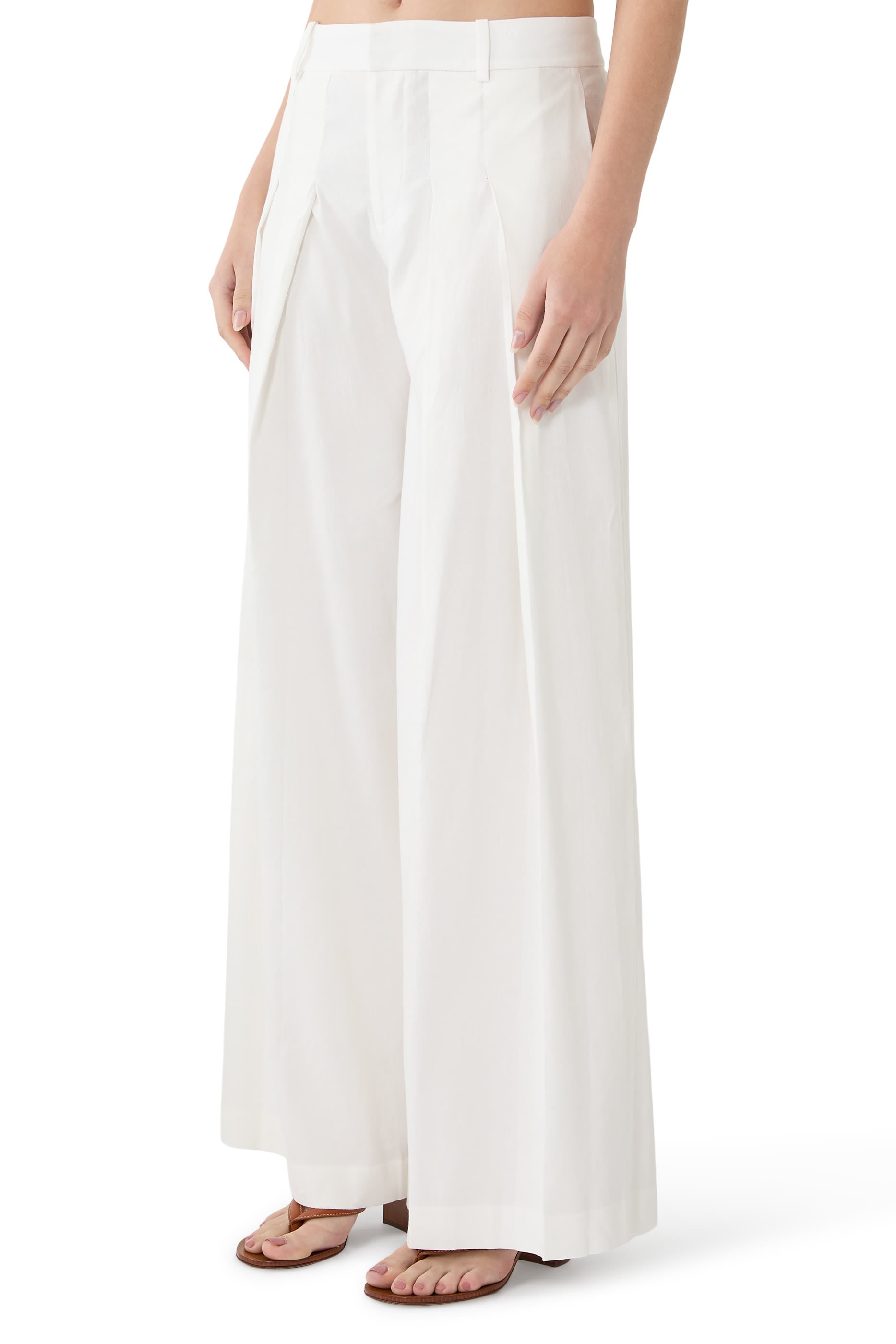 Blaire Pleated Linen Pants 