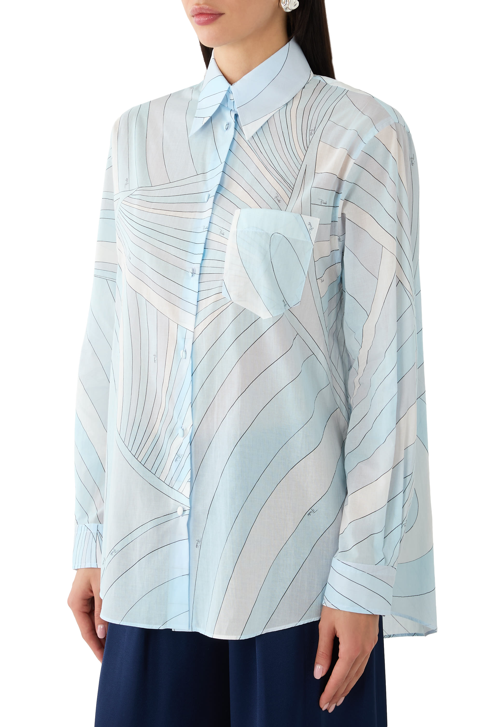 Iride Print Muslin Shirt