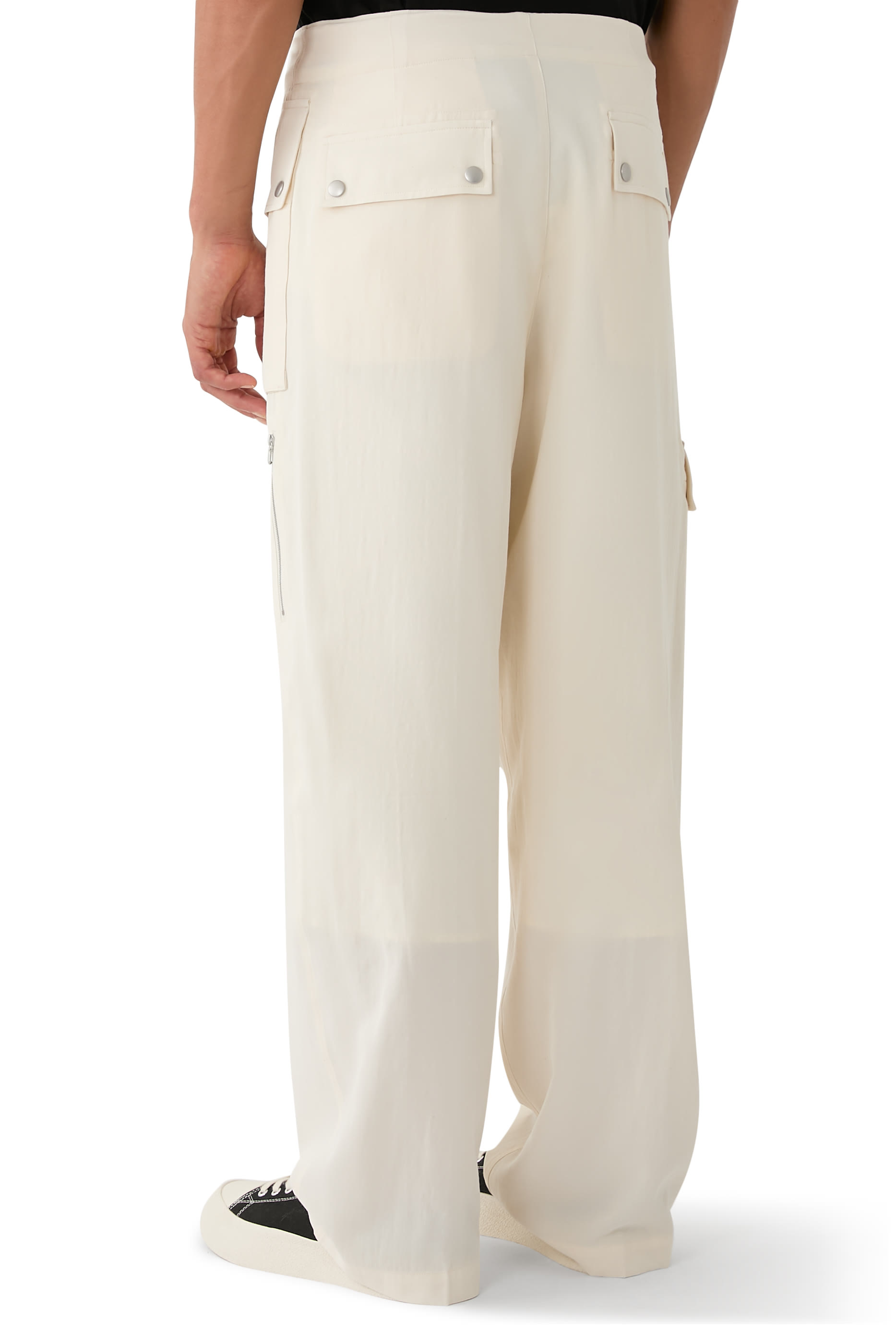 Light Cotton Wool Viyella Cargo Pants