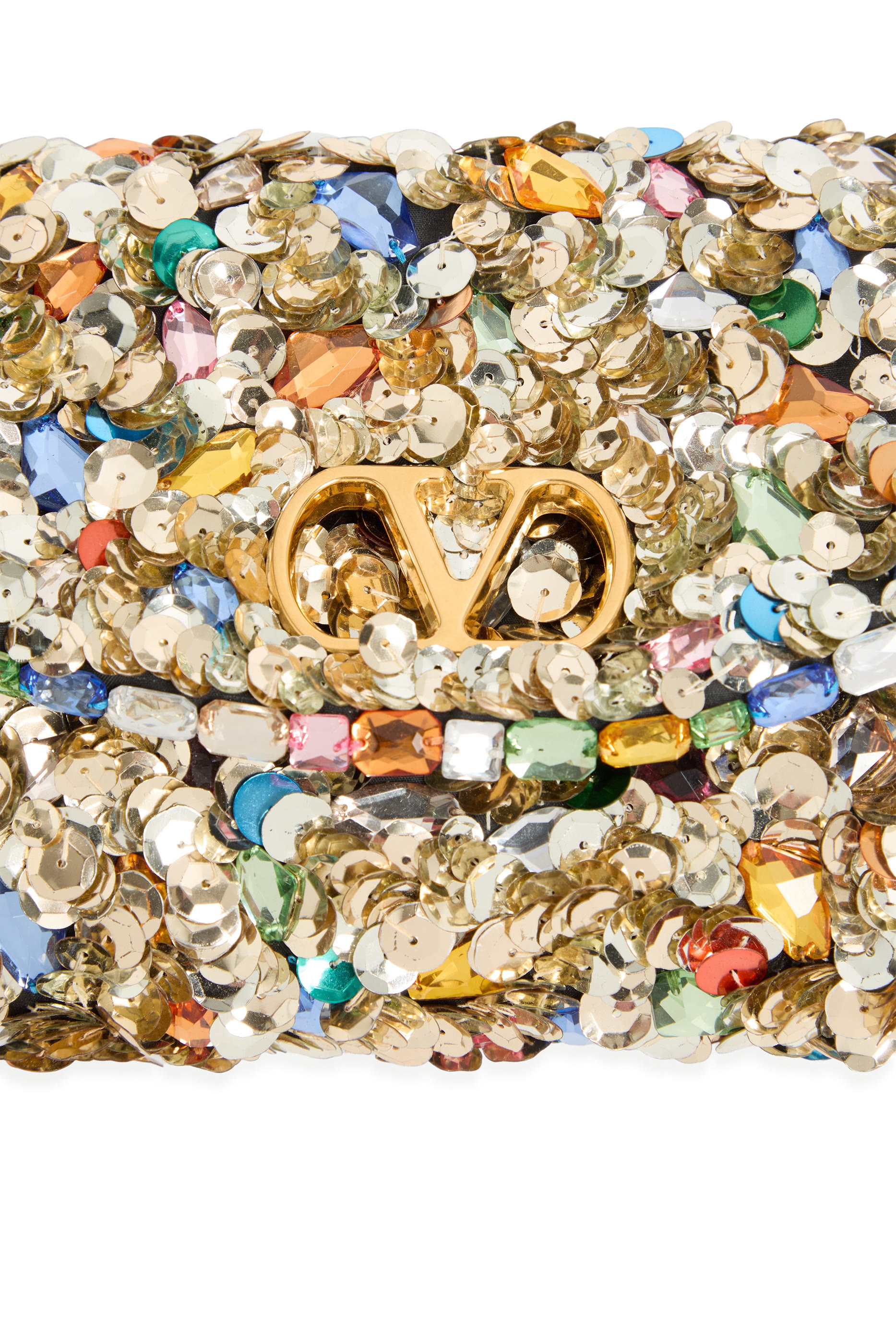 DeVain Embroidered Small Shoulder Bag