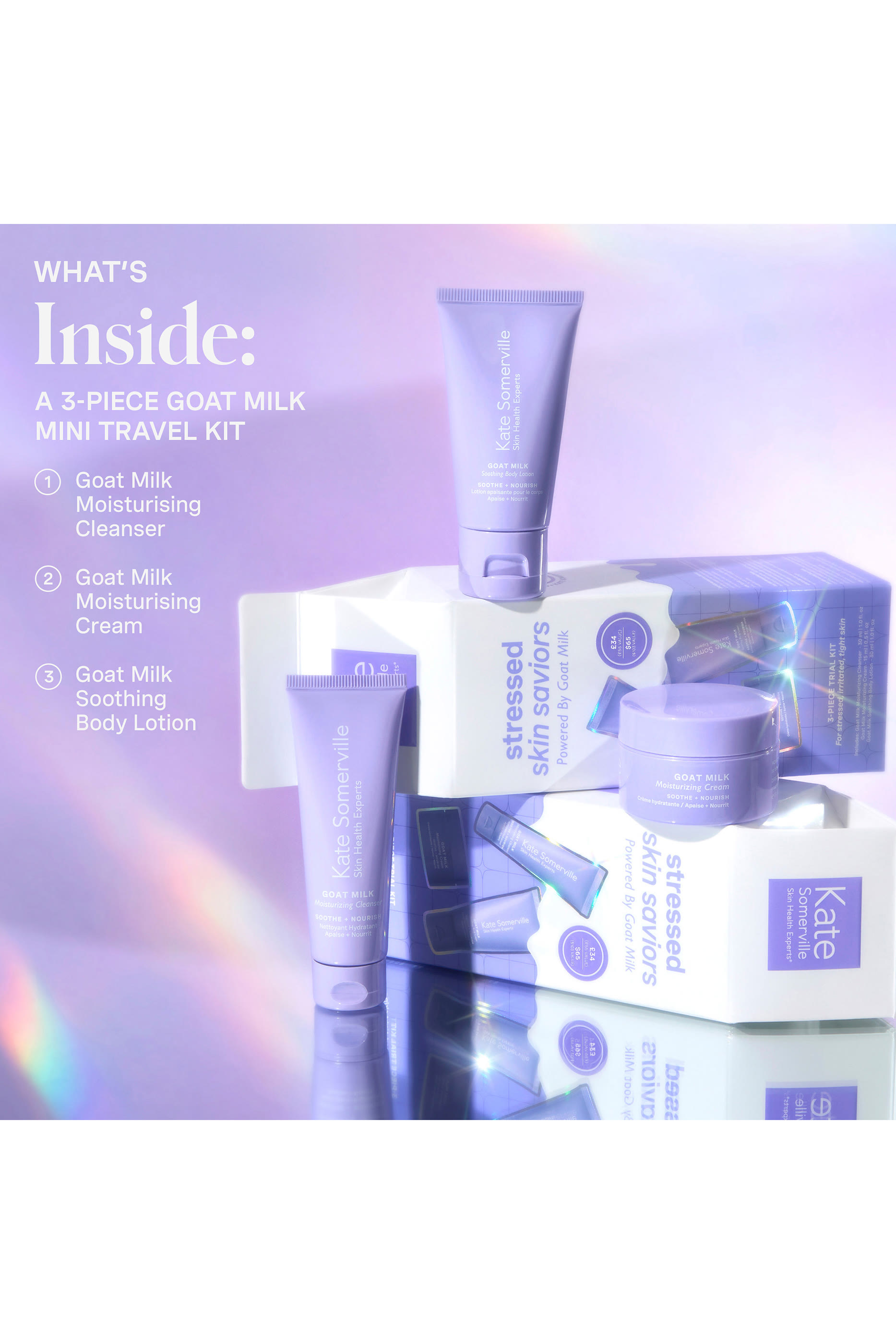 Stressed Skin Saviors &ndash; Powered by Goat Milk Holiday Kit