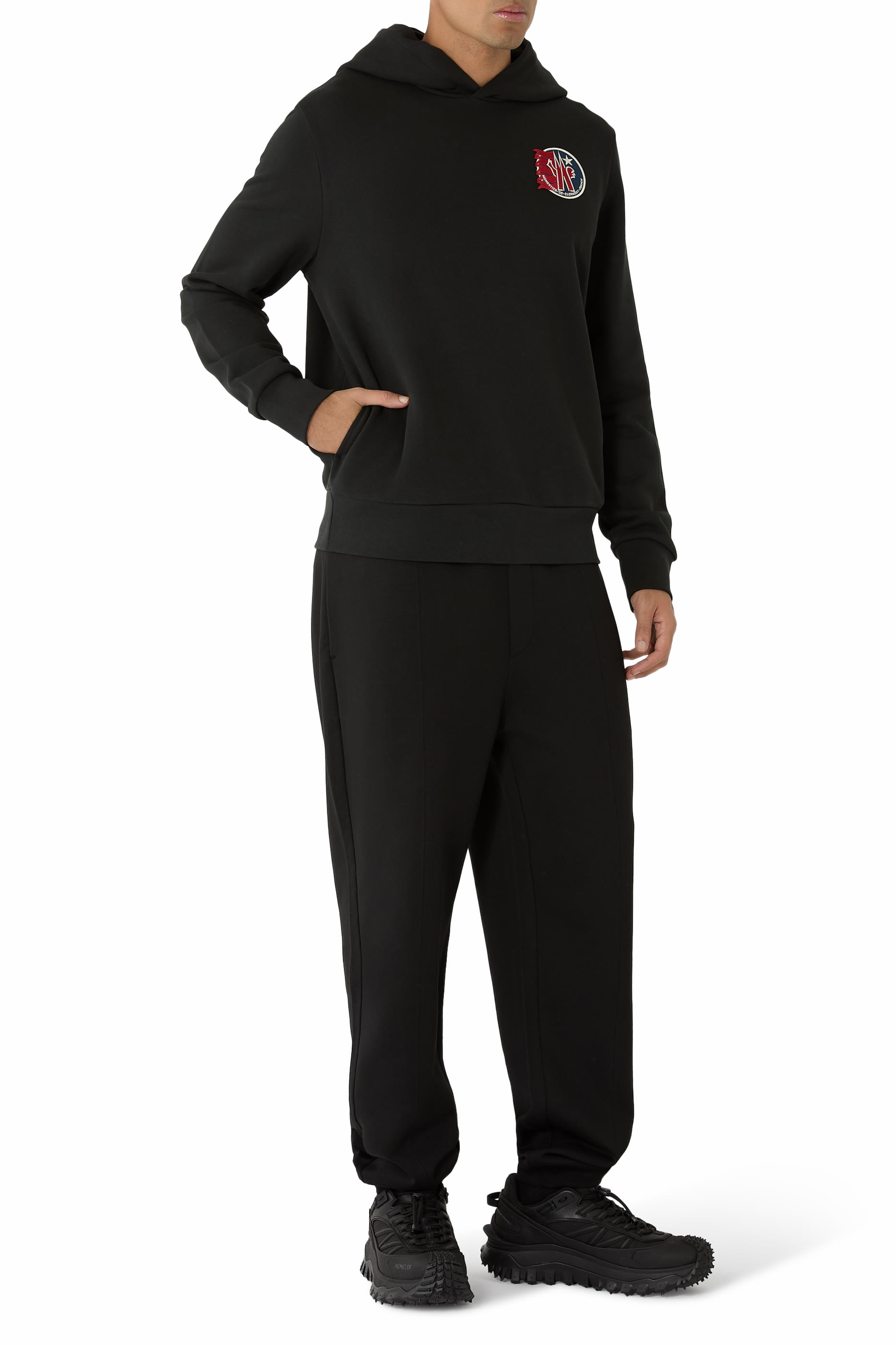 Star Logo Patch Cotton Hoodie