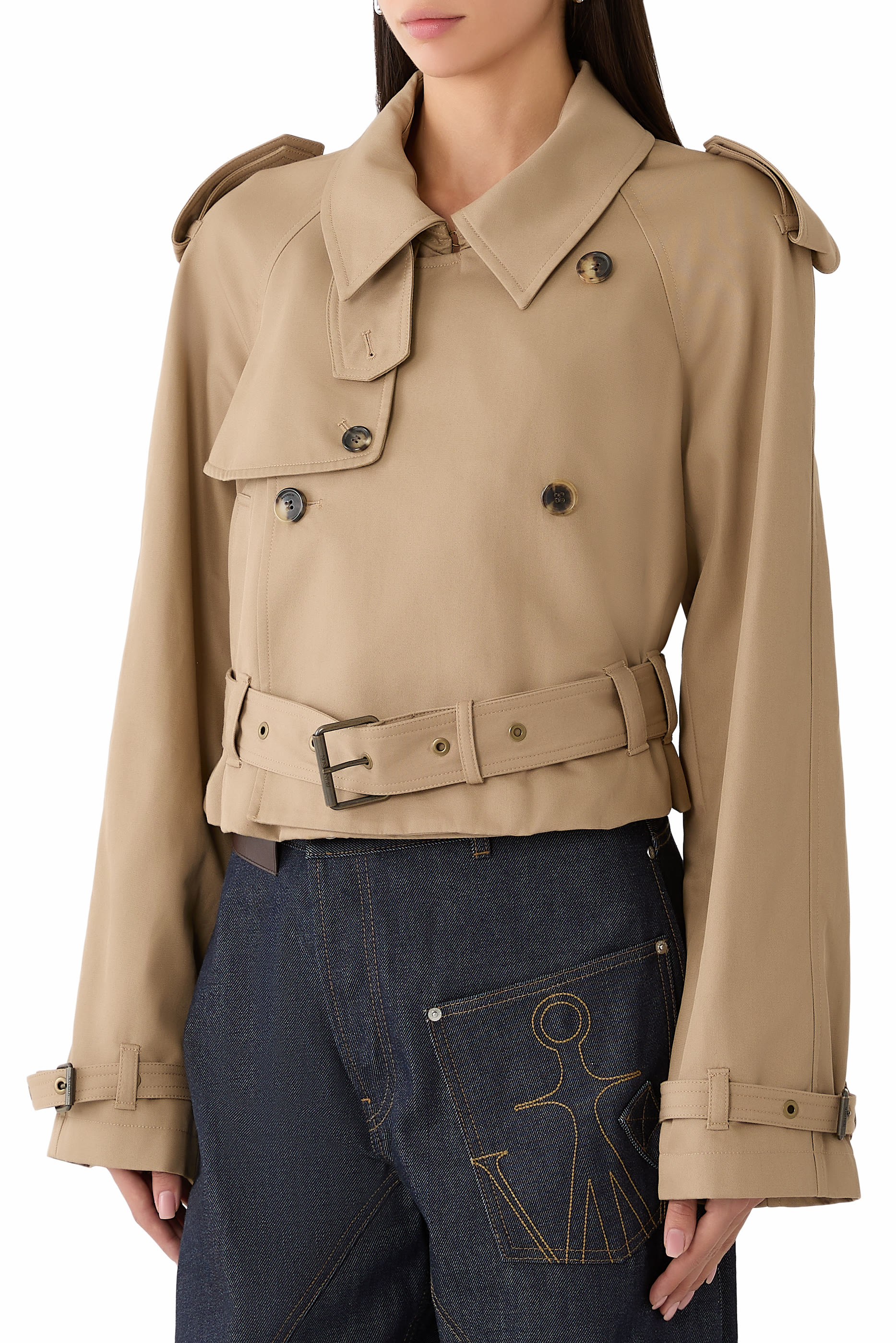 Cropped Trench Coat