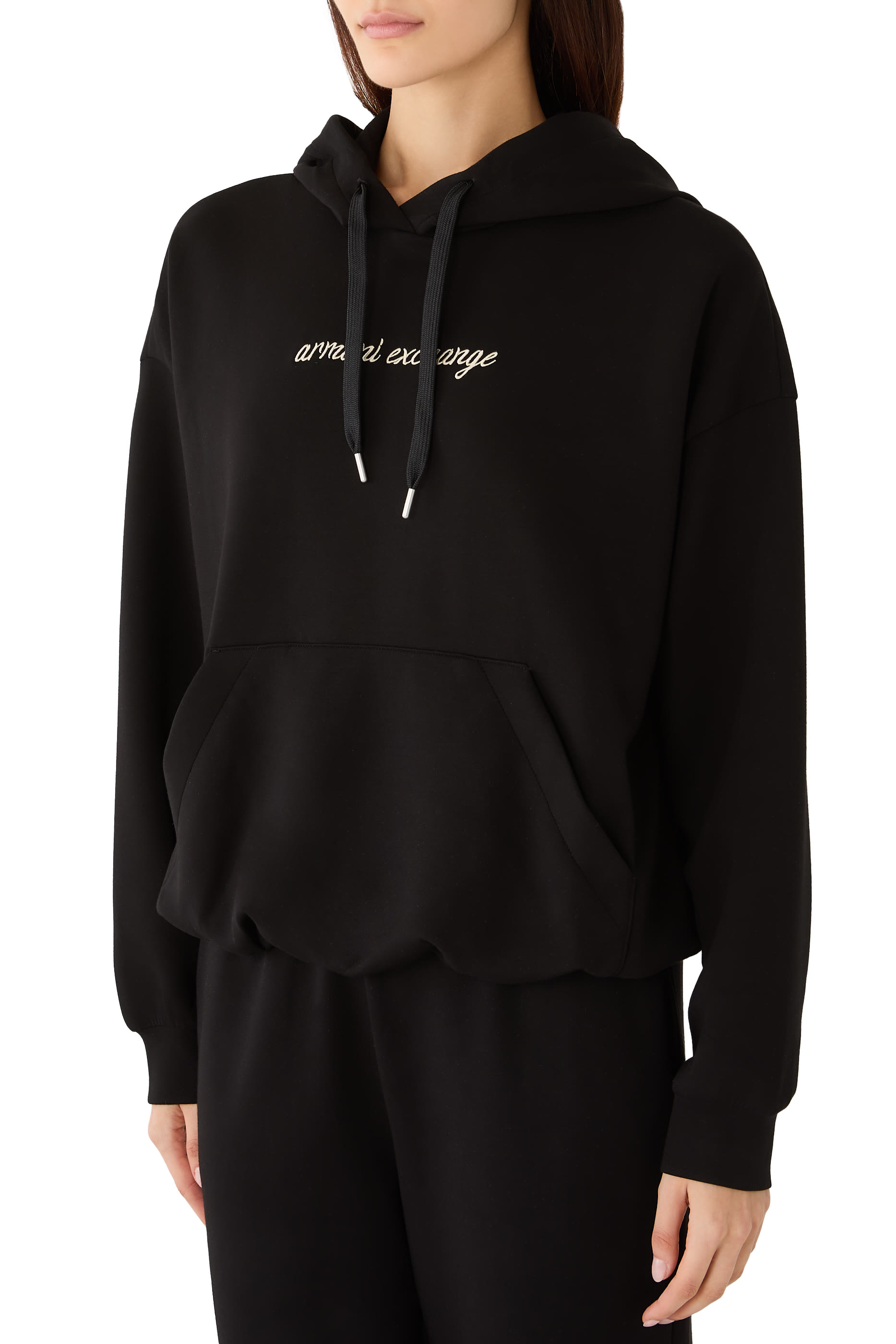 AX Logo Hooded Sweatshirt