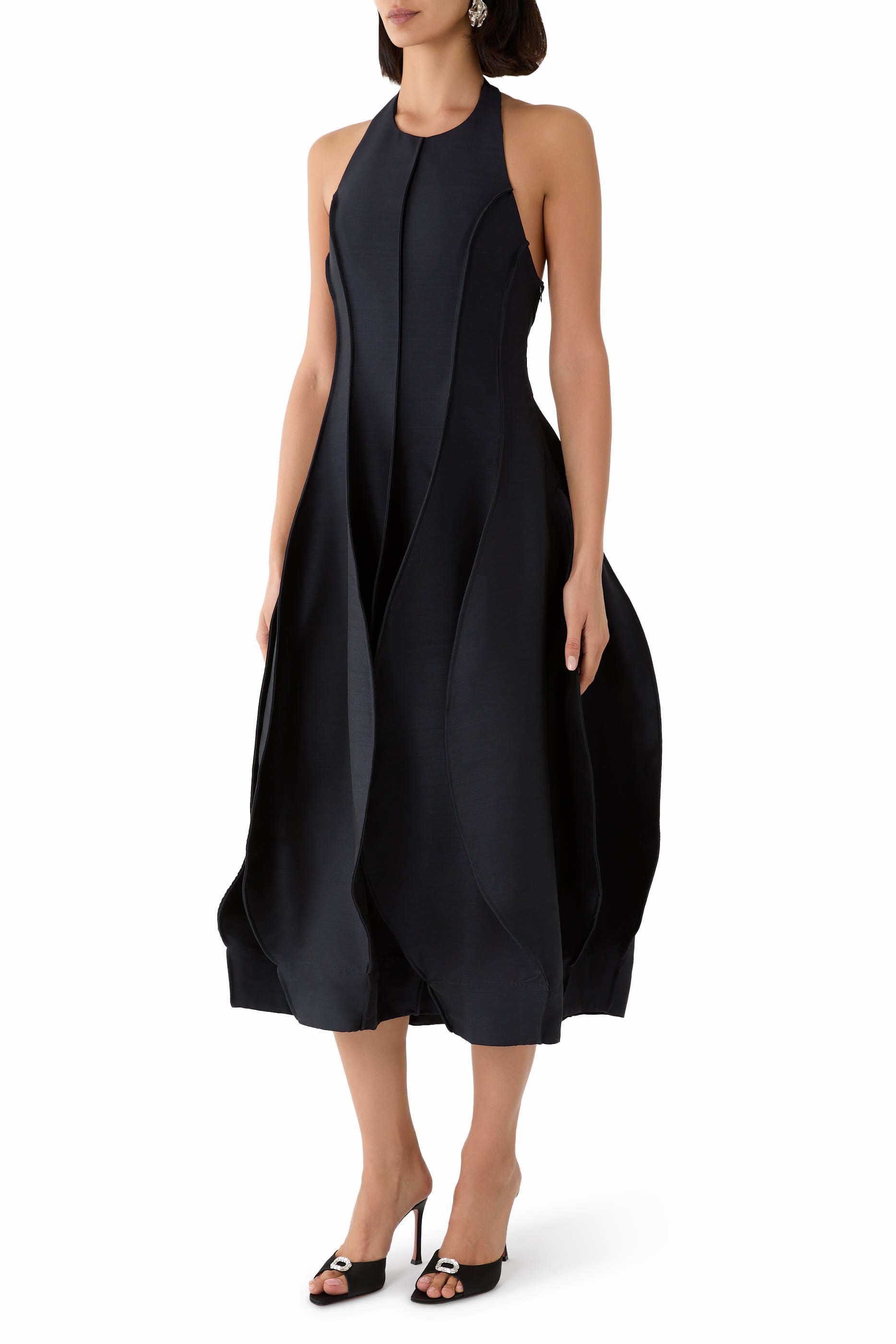  Open Back Tulip Dress 
