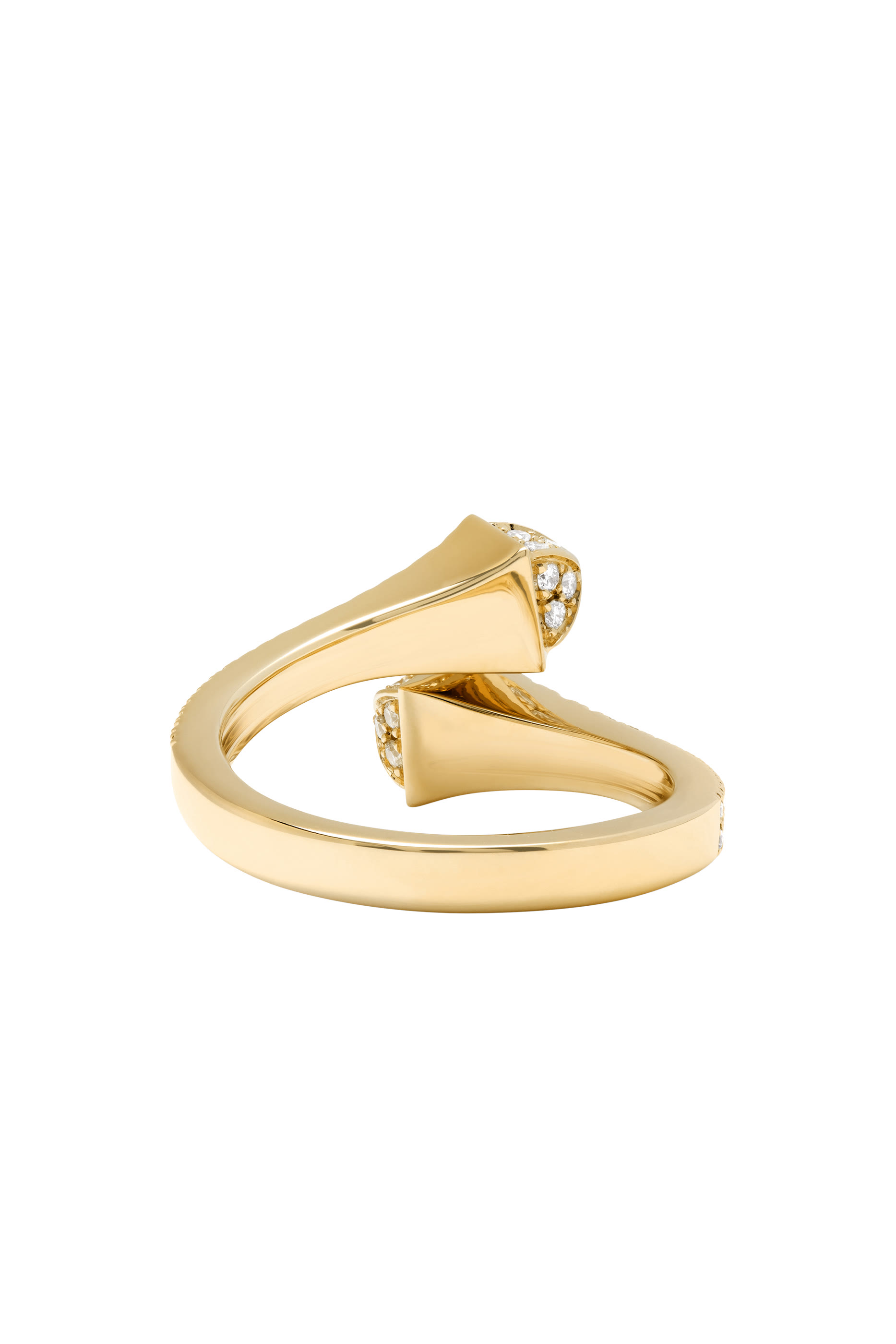 Cleo Slim Ring, 18k Yellow Gold & Diamonds