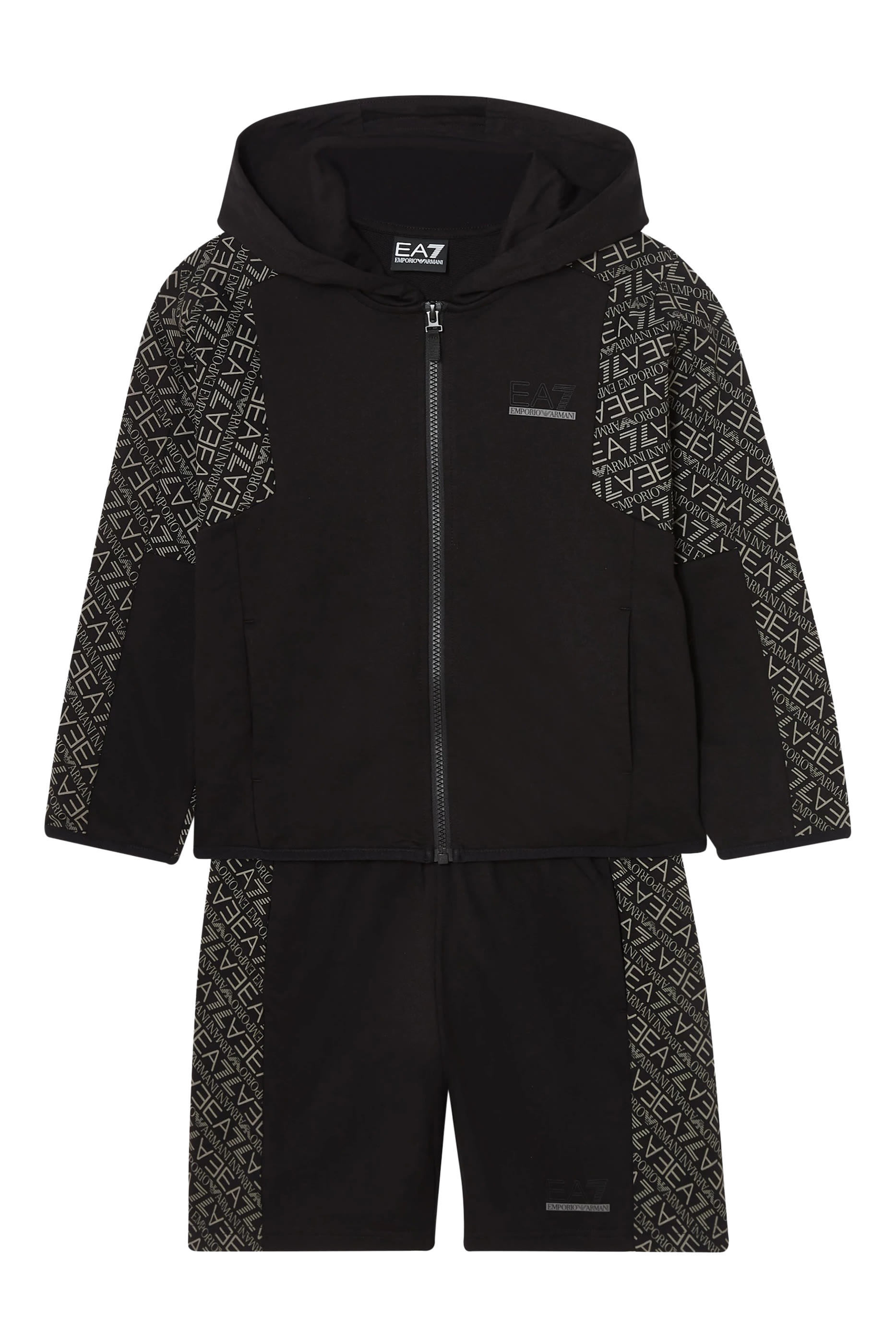 Kids EA7 Logo Hoodie