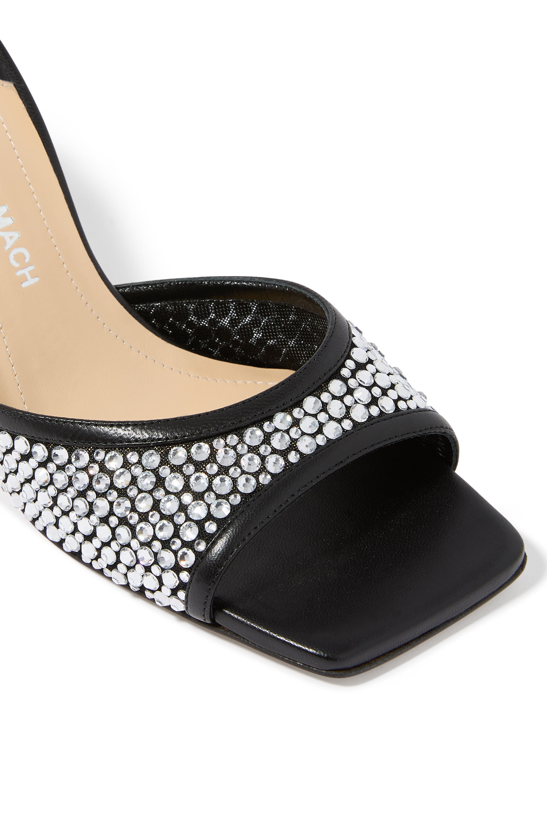 Puffy Heart Ring Square Toe 95 Mules