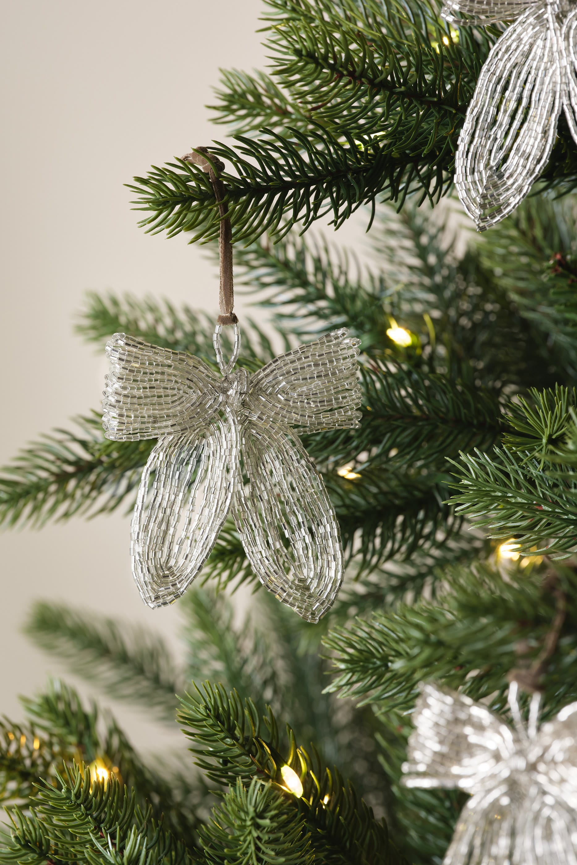 Beaded Bow Decoration Ornament 
